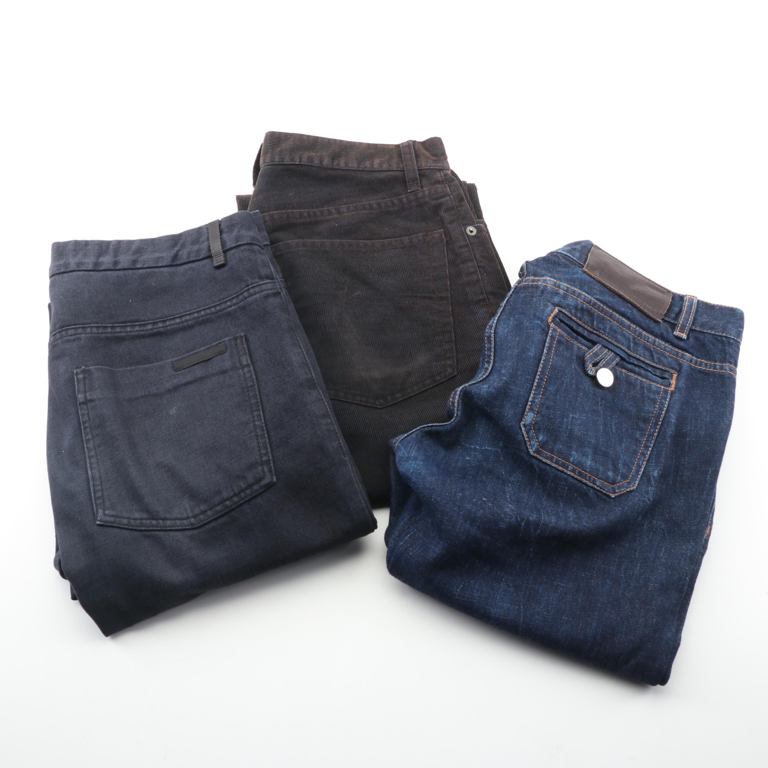 Men's Prada Jeans and A/X Armani Exchange Corduroys