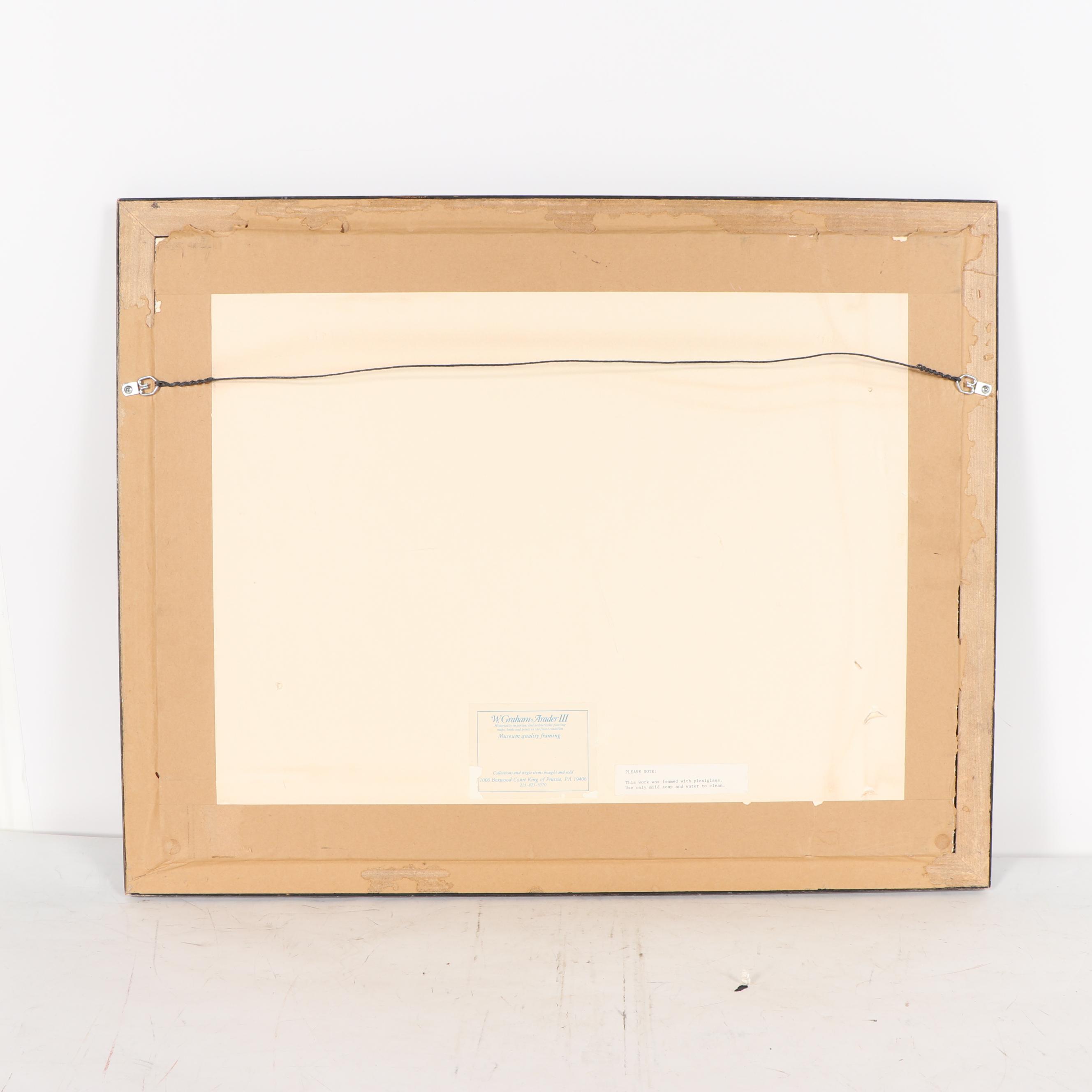 Offset Lithograph After the French Map "Amerique Septentrionale"