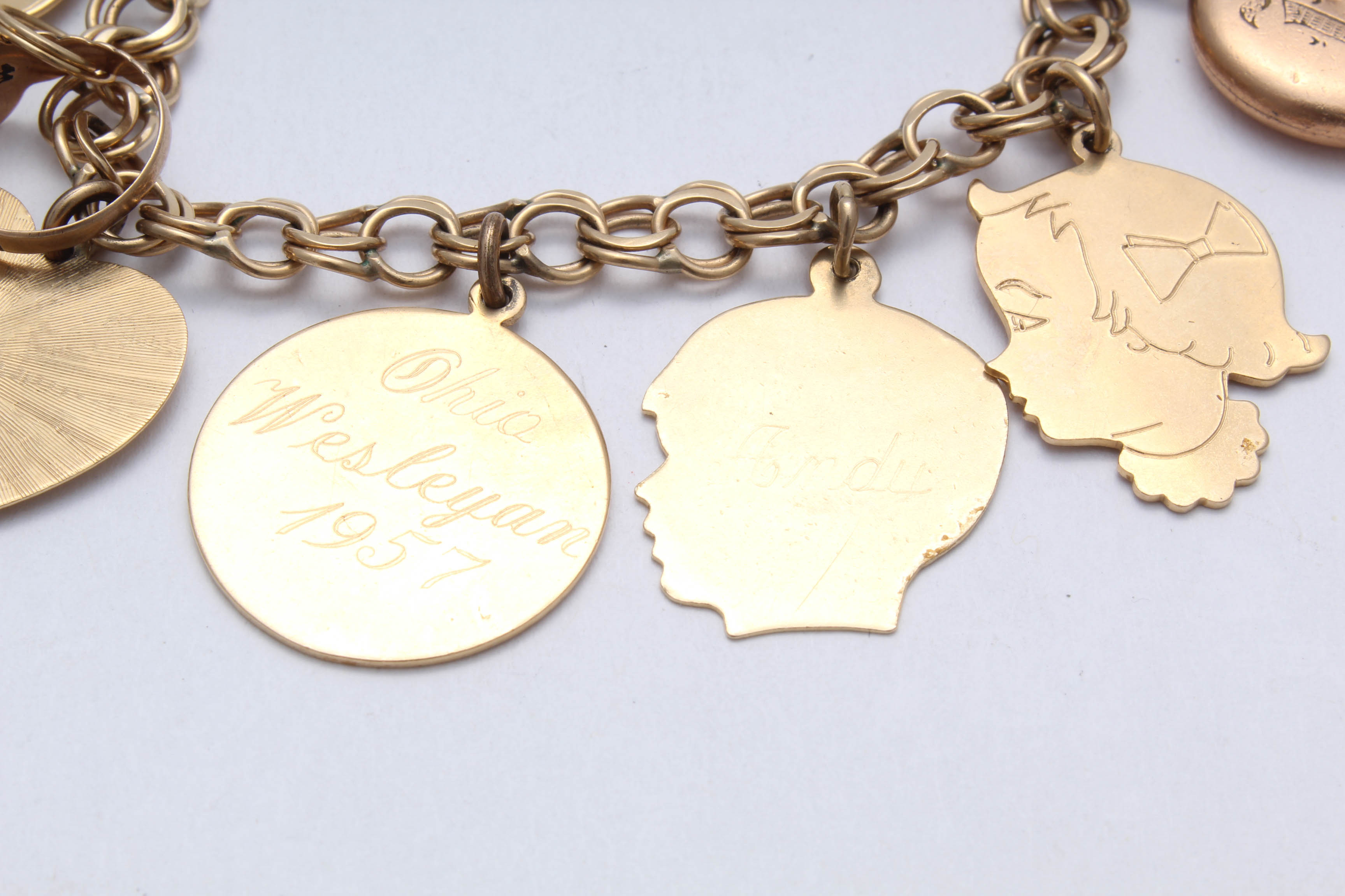 14K Yellow Gold Charm Bracelet