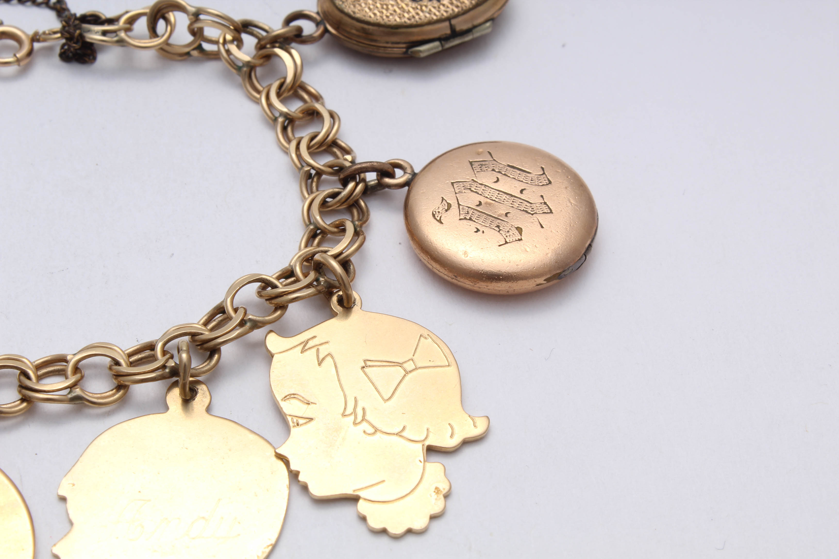 14K Yellow Gold Charm Bracelet