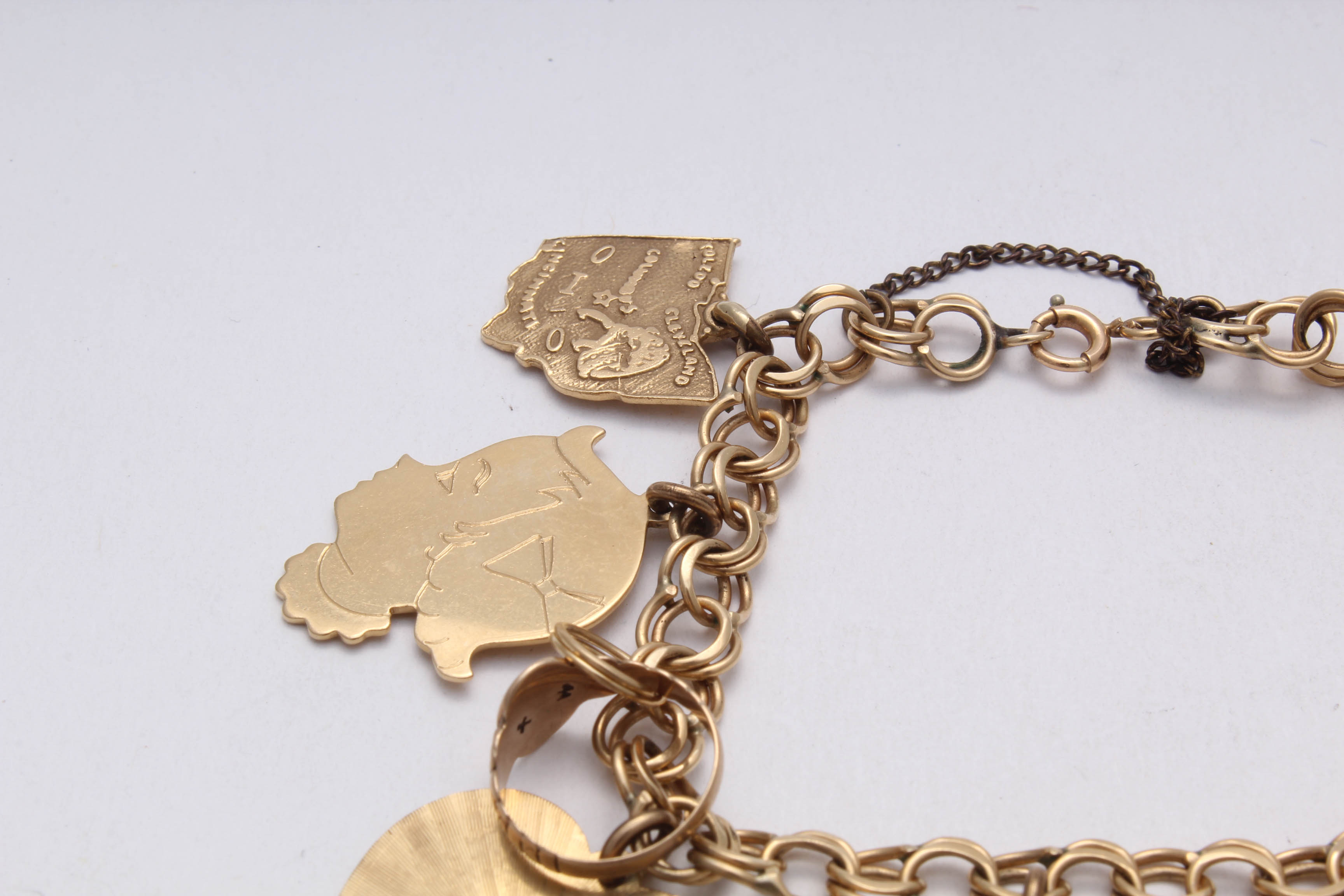 14K Yellow Gold Charm Bracelet