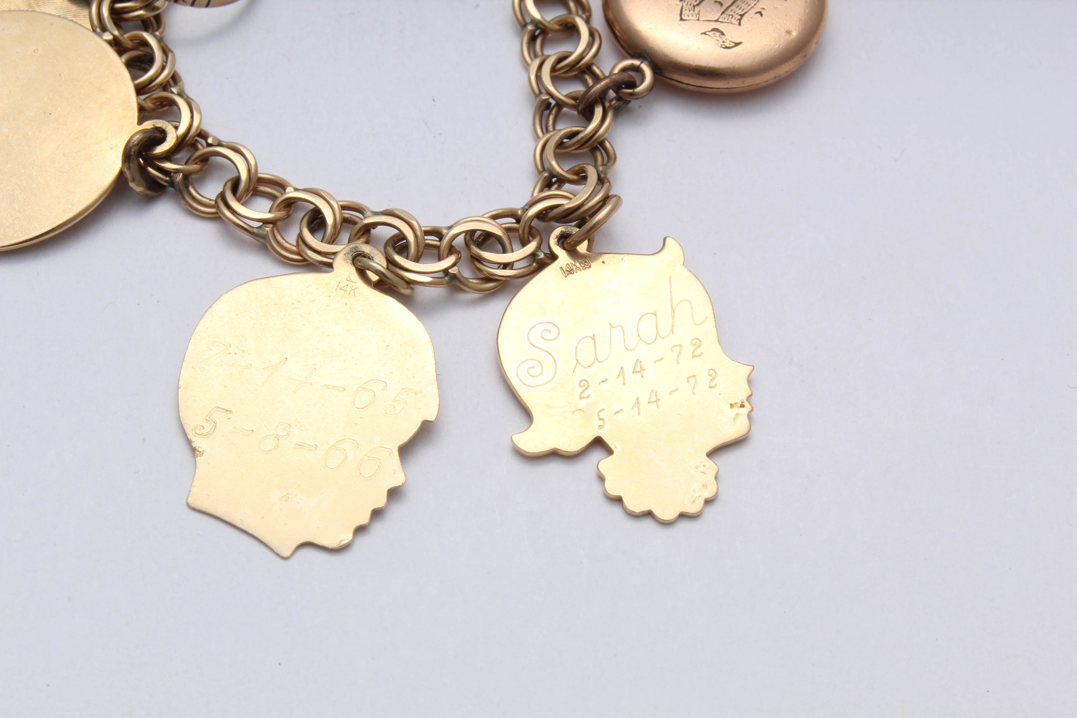 14K Yellow Gold Charm Bracelet