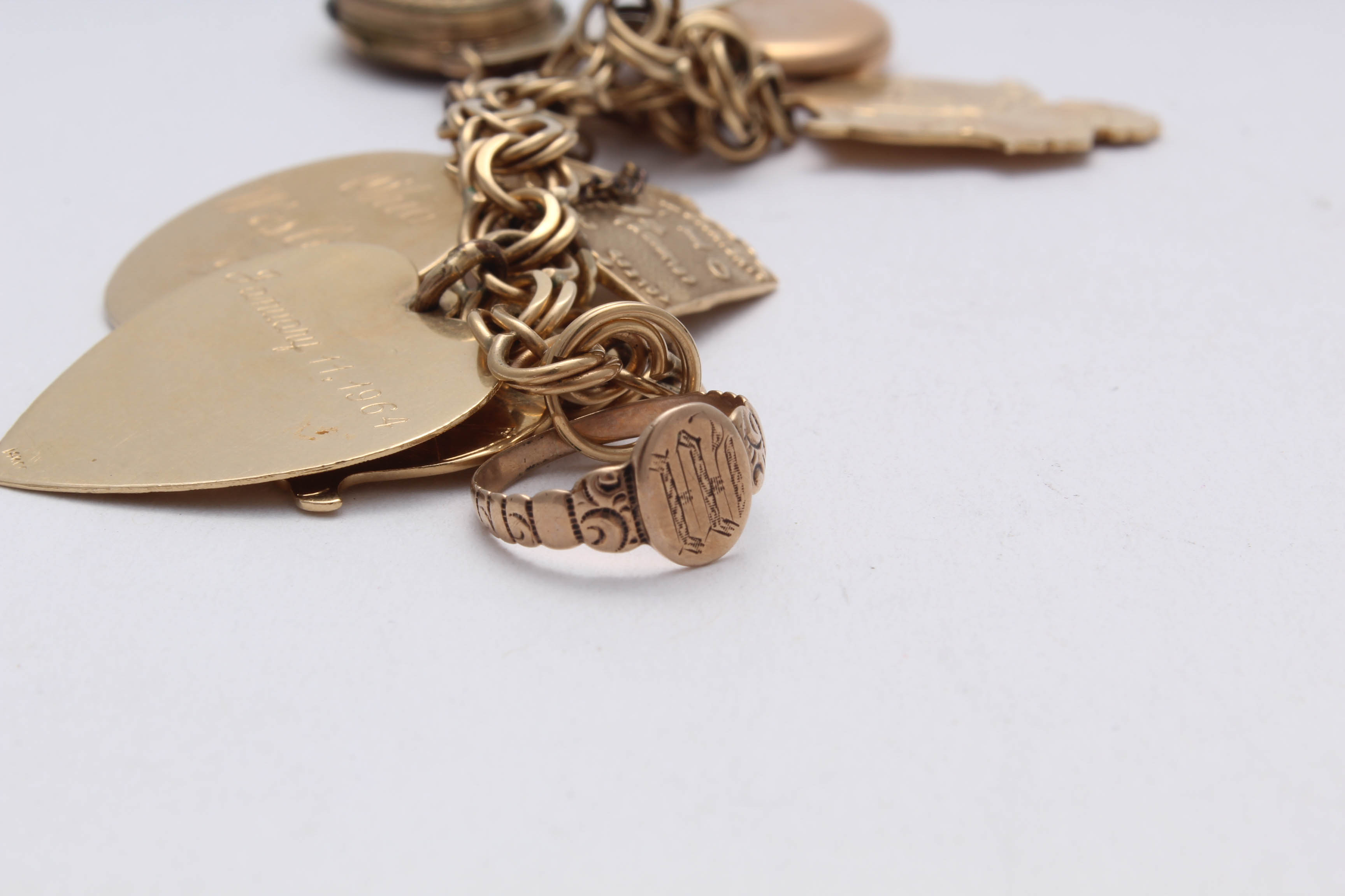 14K Yellow Gold Charm Bracelet