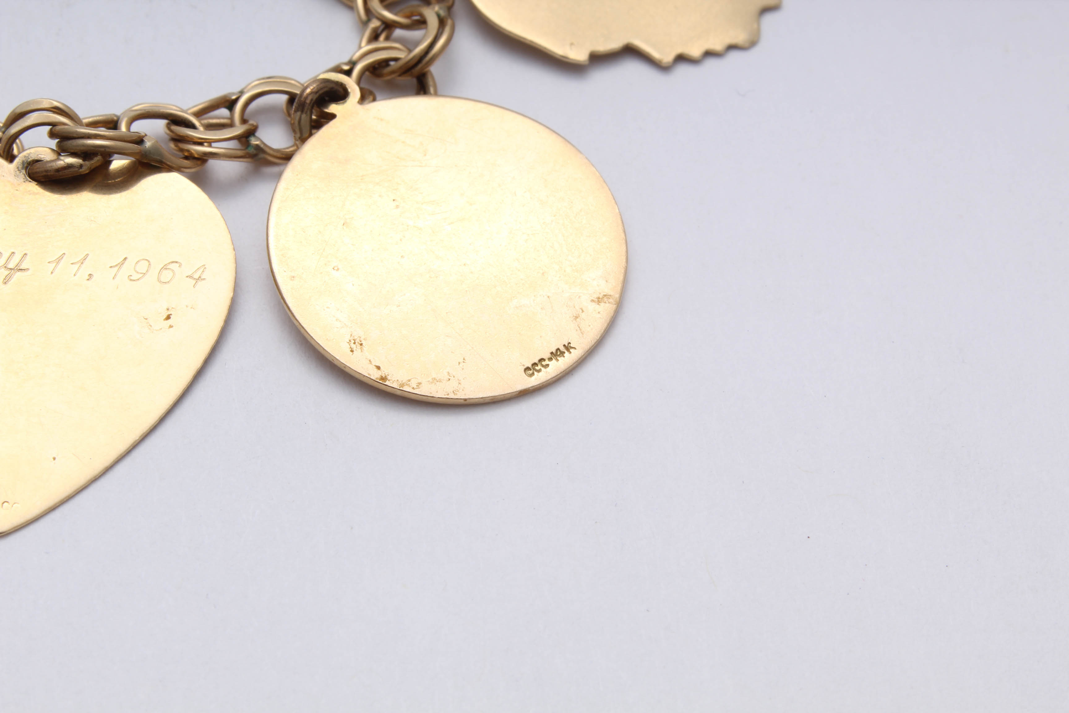 14K Yellow Gold Charm Bracelet