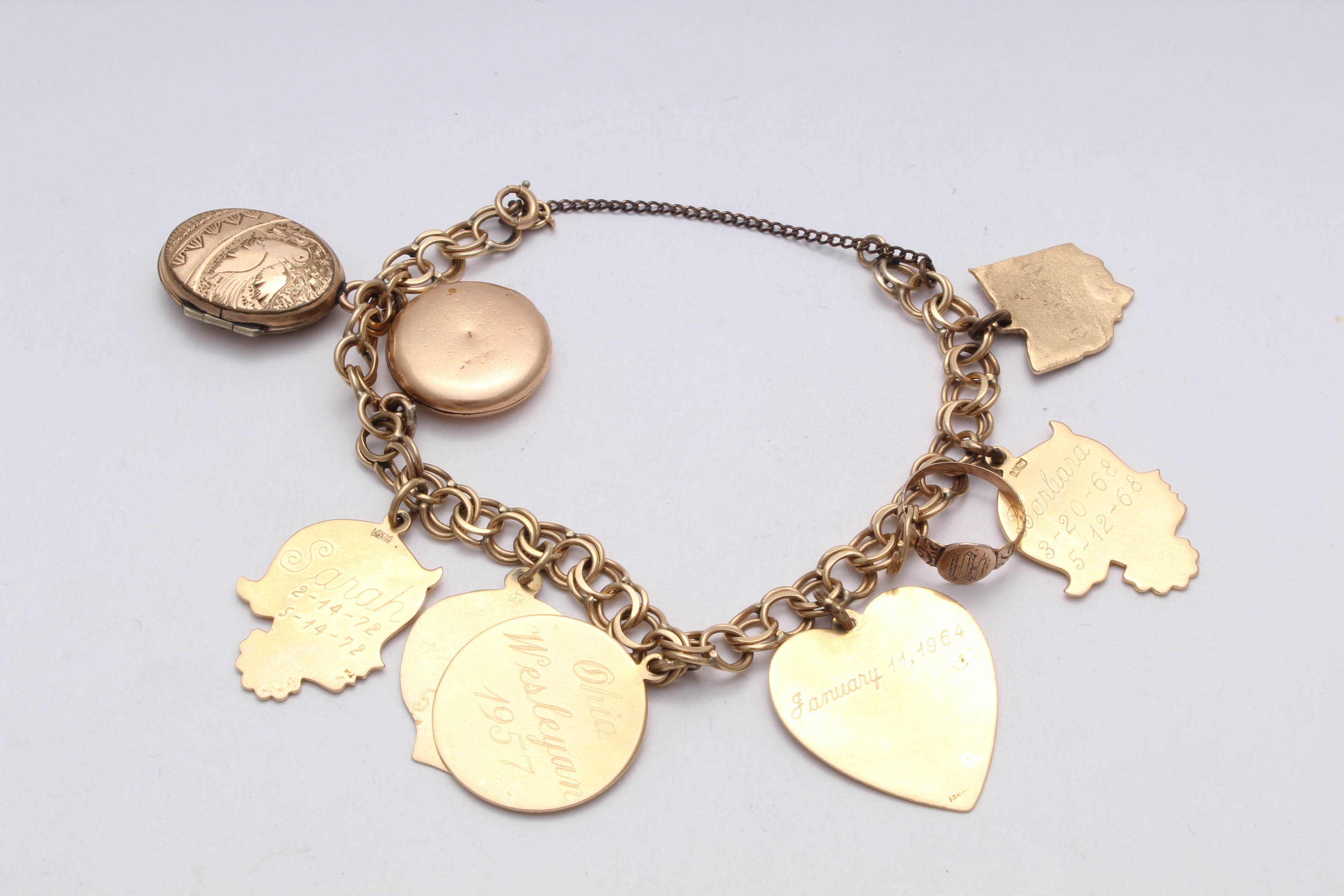 14K Yellow Gold Charm Bracelet