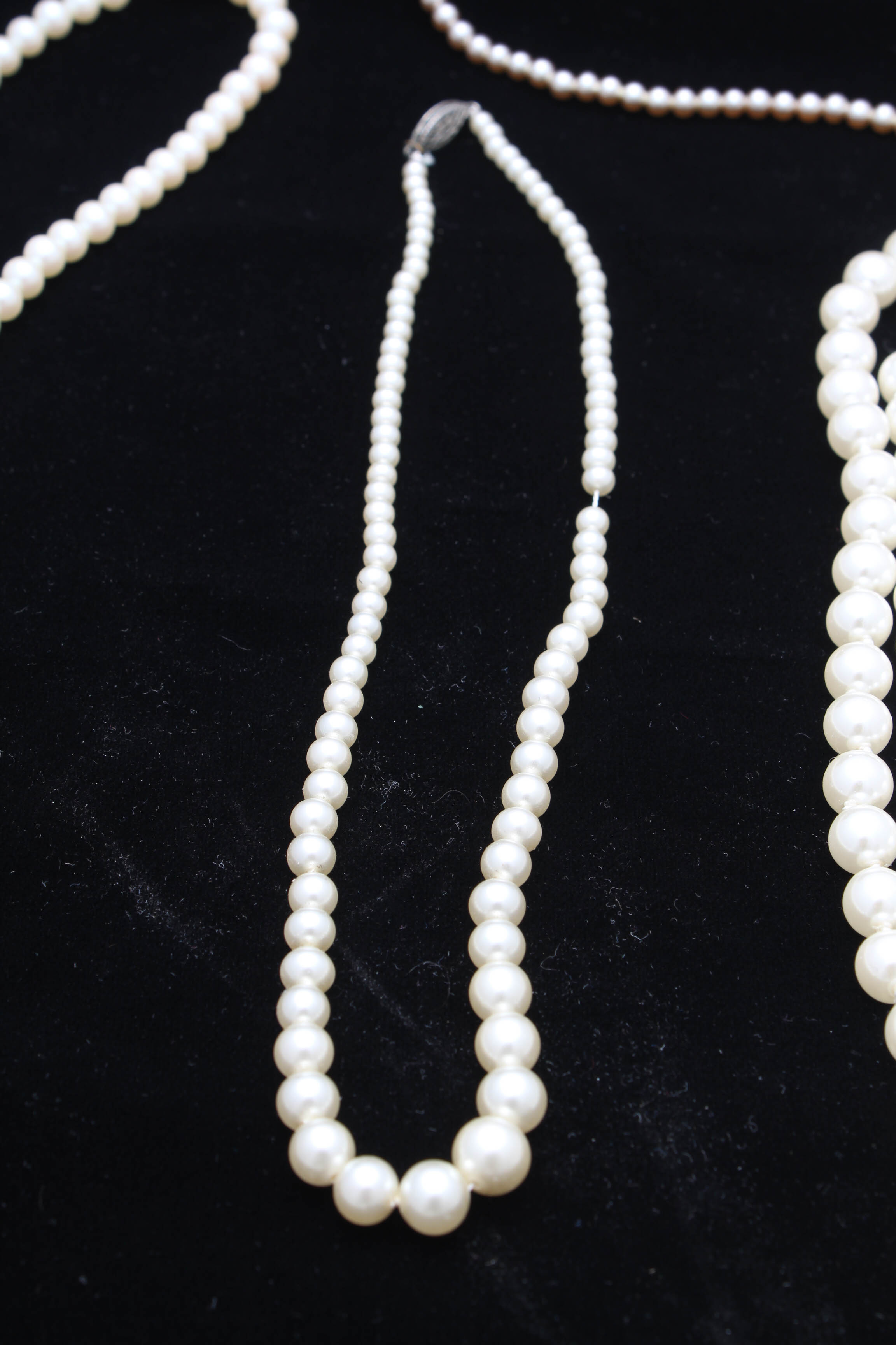 Vintage Costume Pearl Necklaces and Bracelets