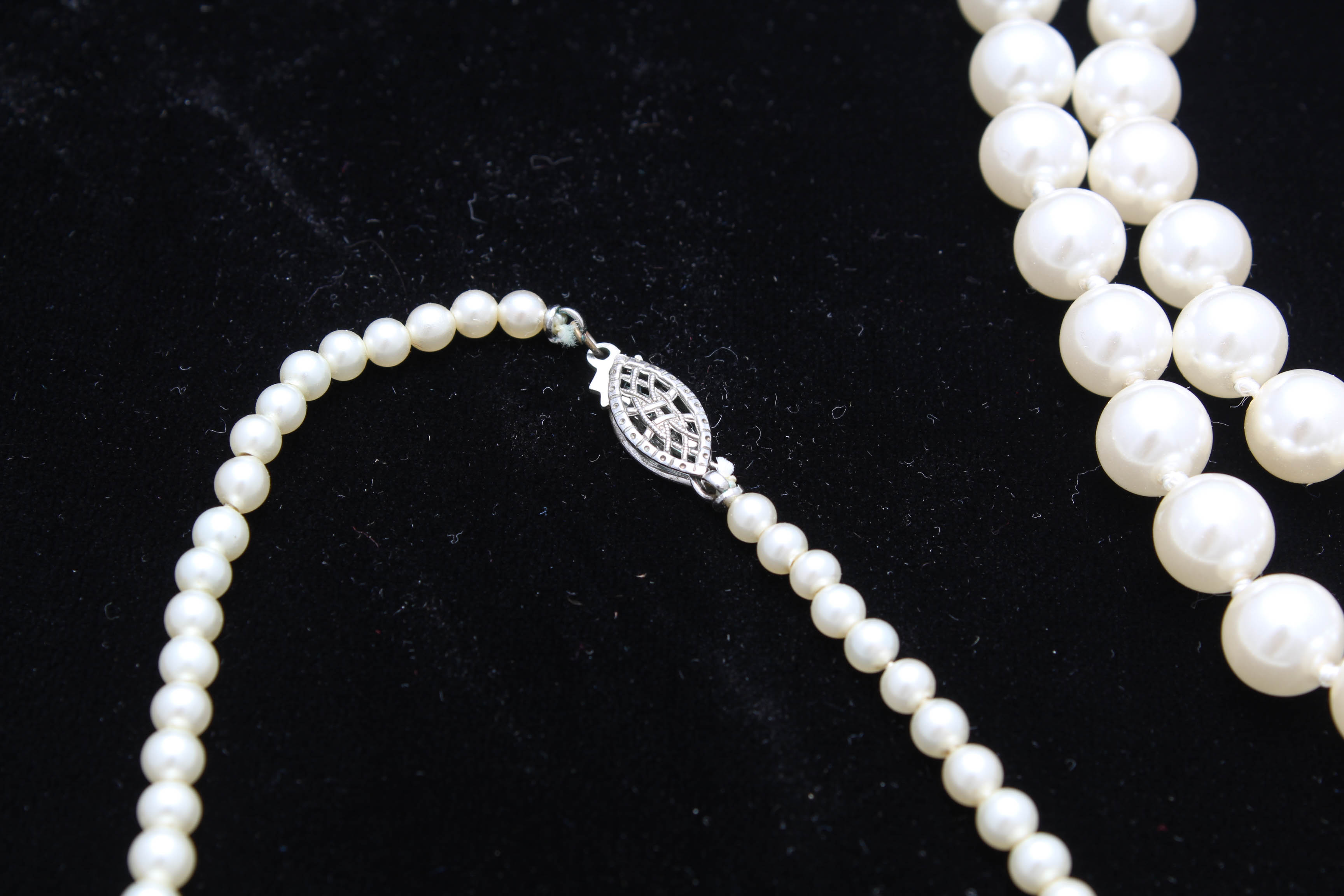 Vintage Costume Pearl Necklaces and Bracelets