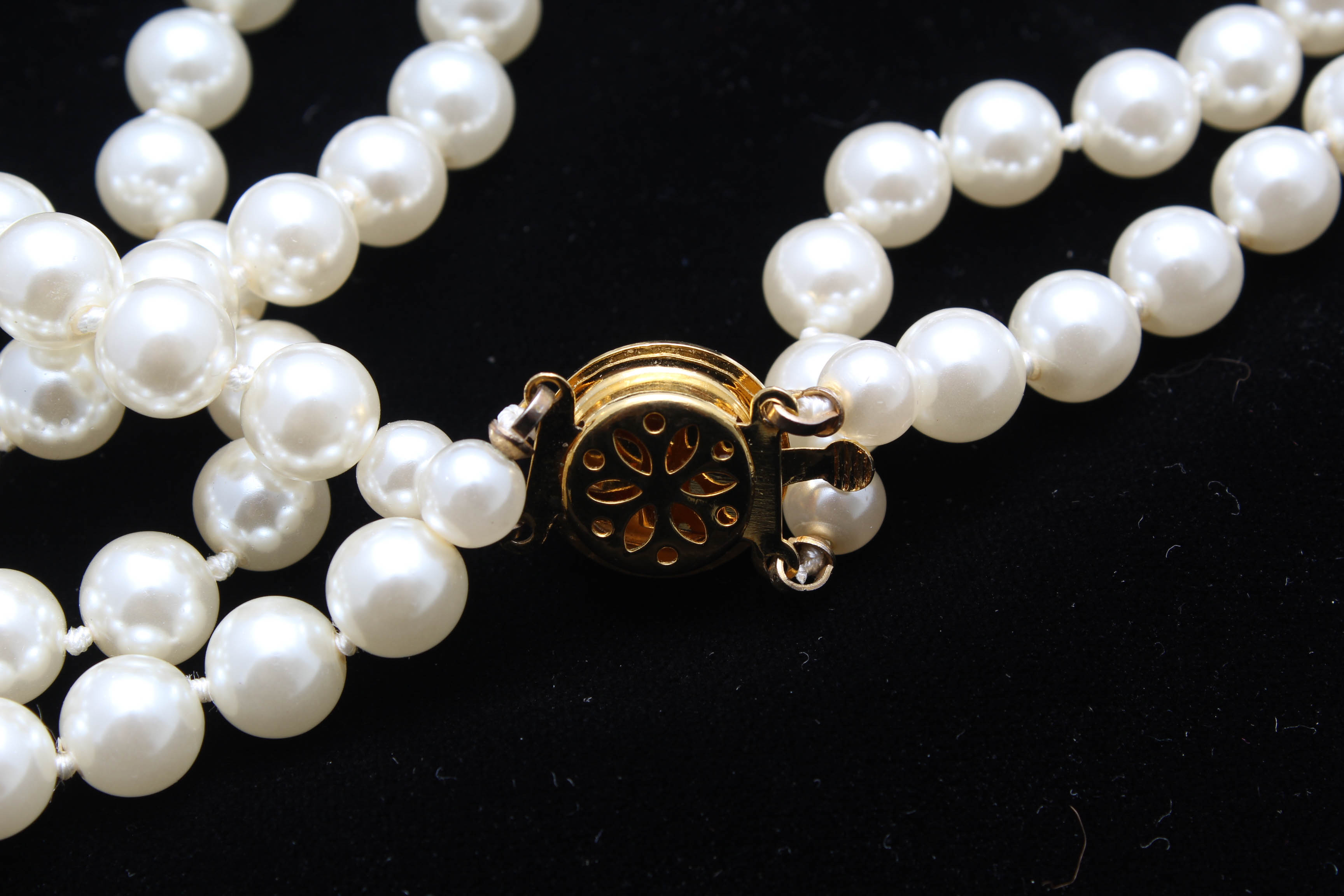 Vintage Costume Pearl Necklaces and Bracelets