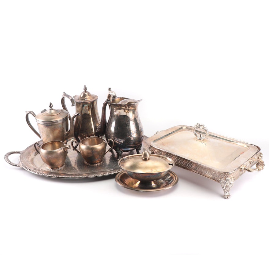 Silver Plate Serveware featuring Reed & Barton and International Silver Co.