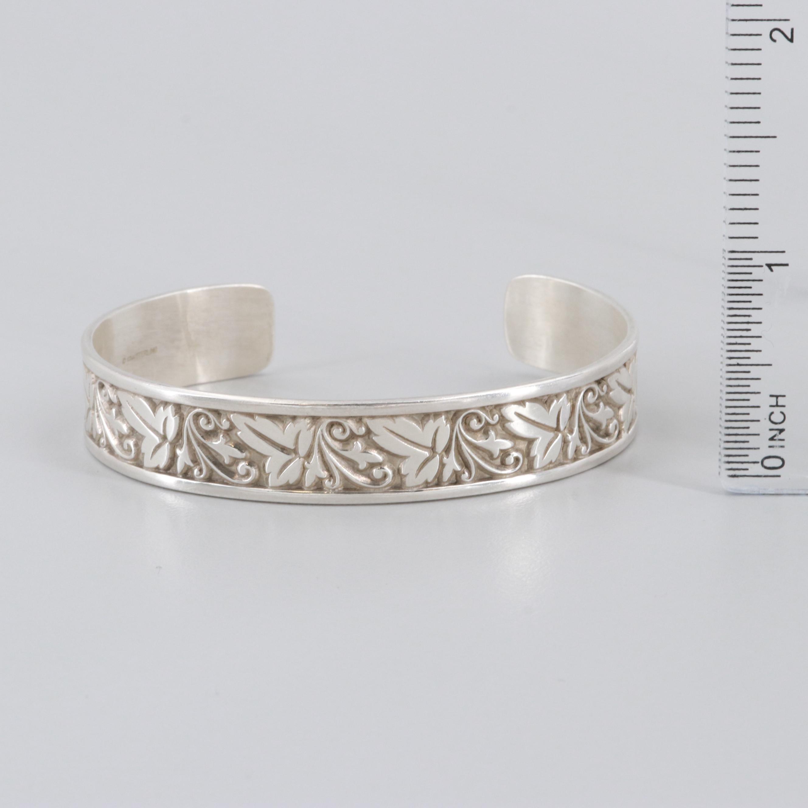 Ed Levin Sterling Silver Cuff Bracelet