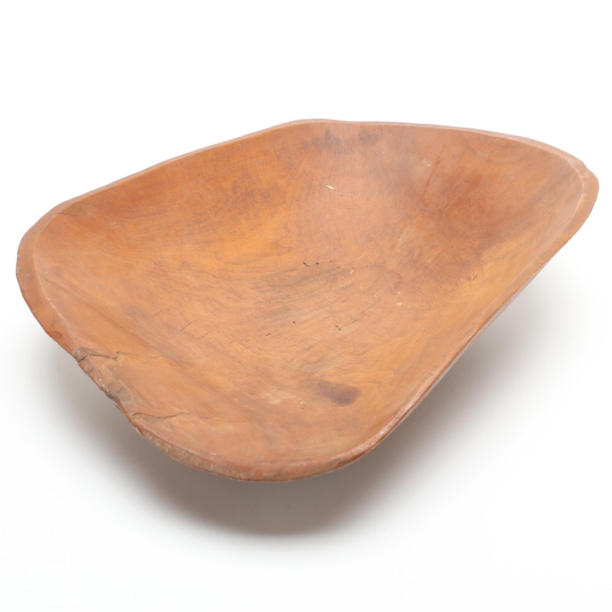 Hand Crafted Wooden Dough Bowl