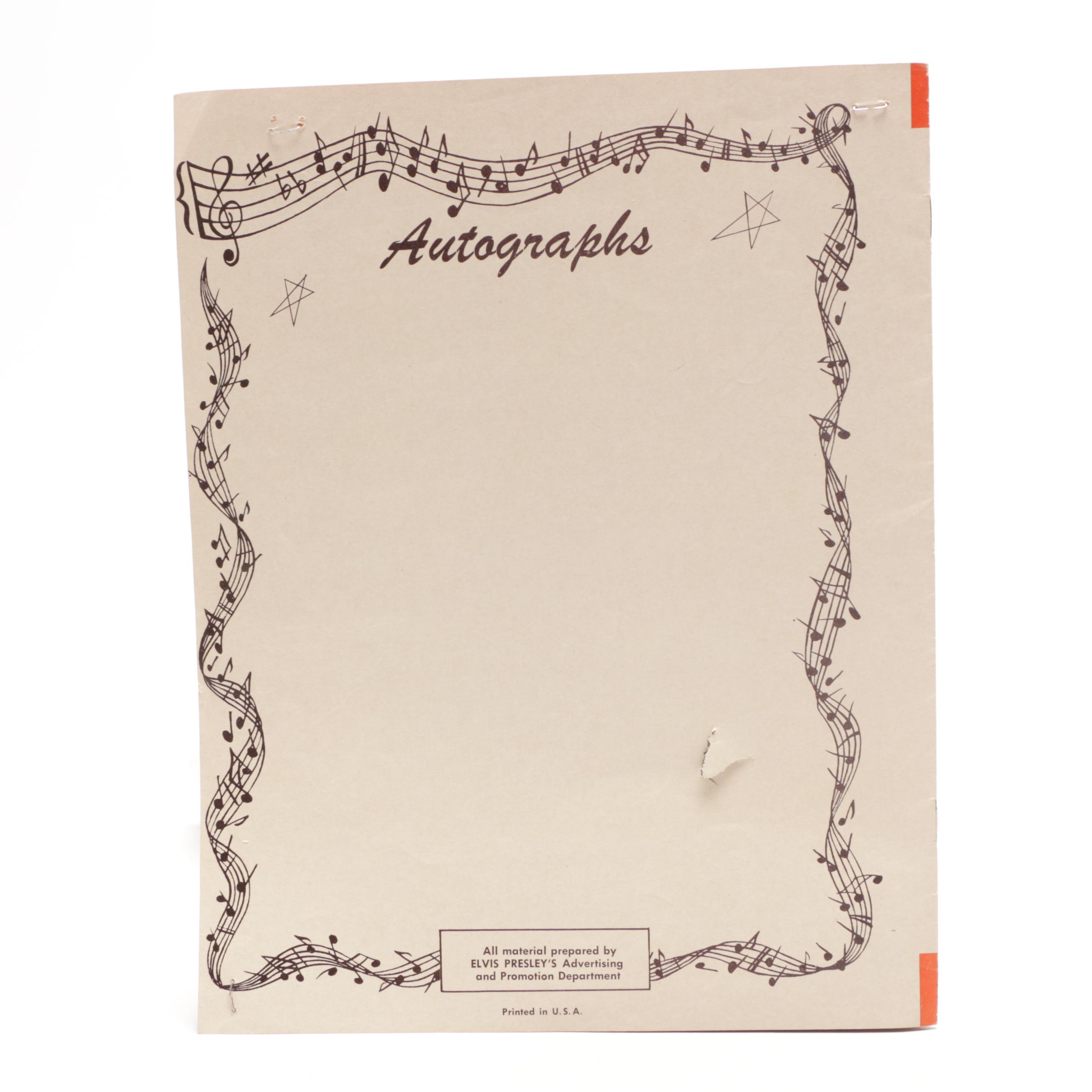 1950s Rock-N-Roll Star Elvis Presley Souvenir Photo Album From RCA Records