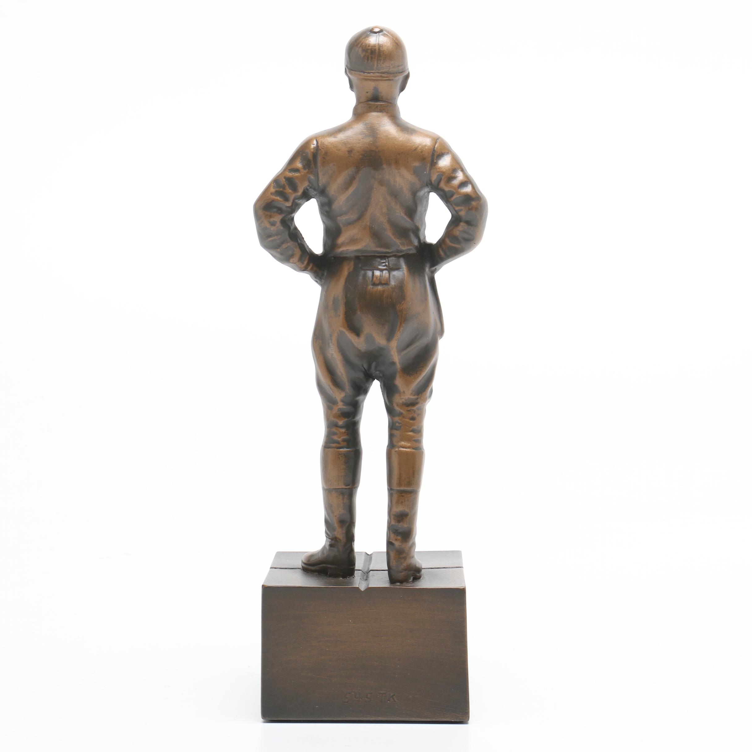 Commemorative 2011 "75th Anniversary" Keeneland Race Track Jockey Statue