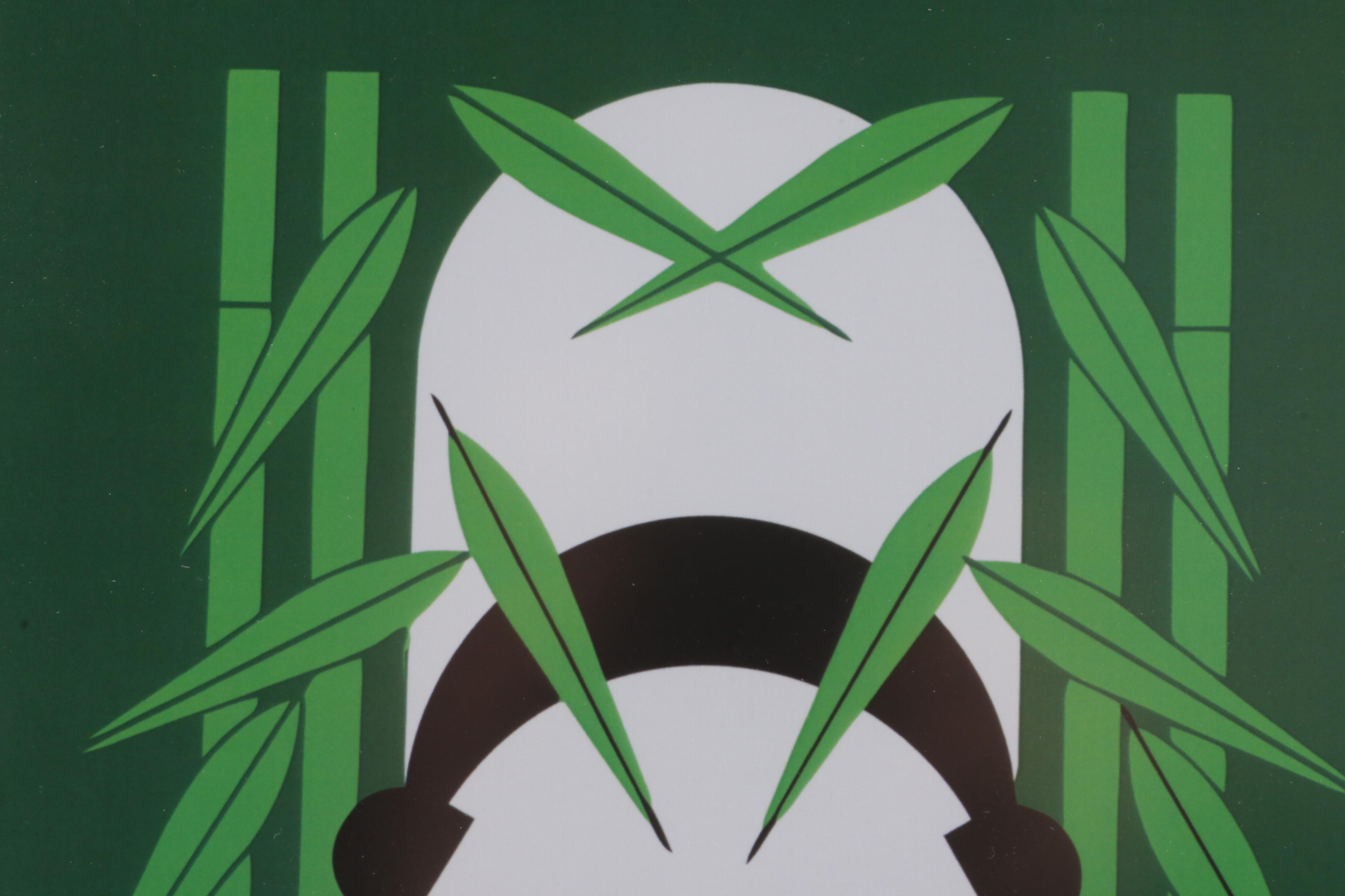 Offset Lithograph after Charley Harper "Panda Panda"