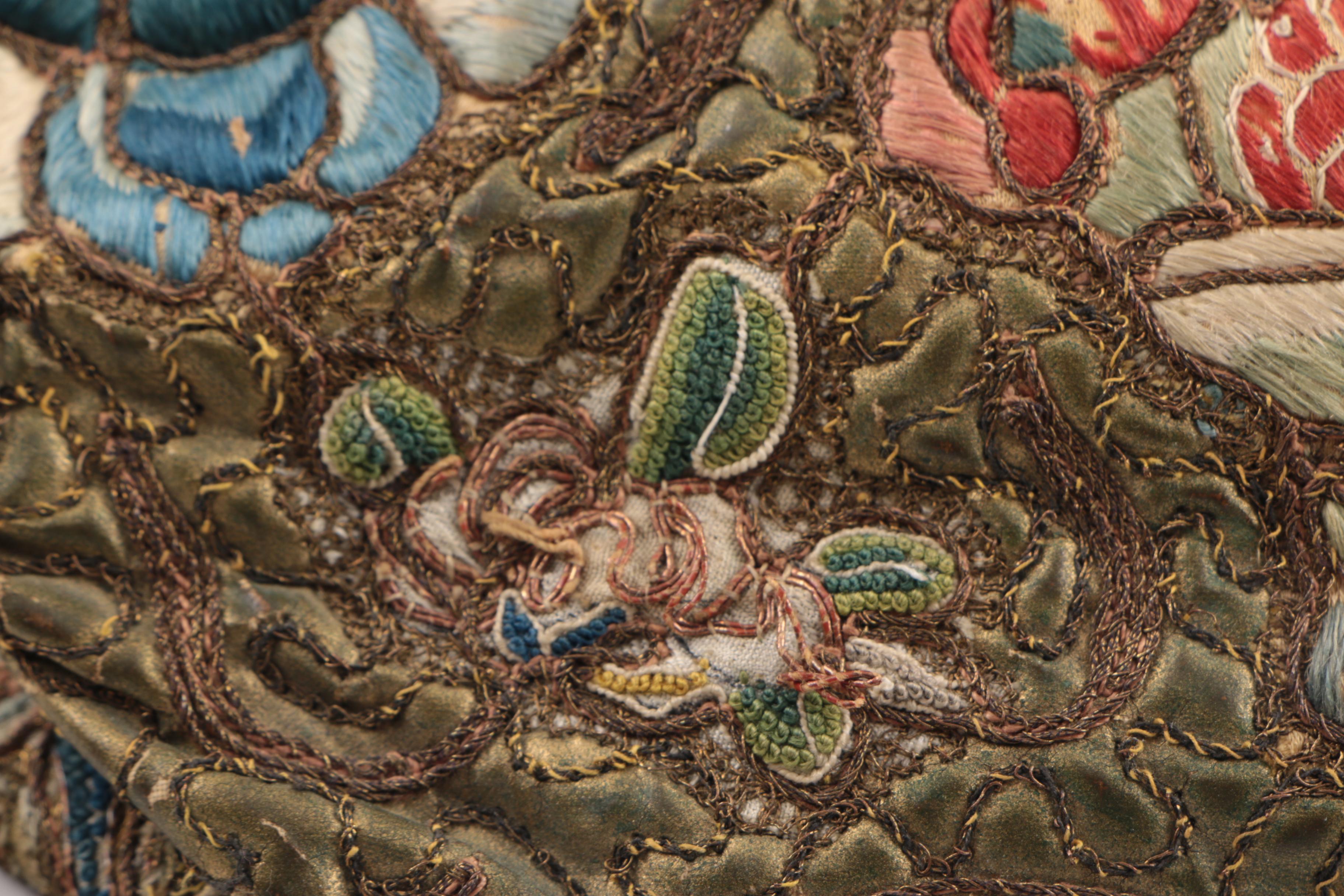 Chinese Silk Purse with "Forbidden Knot" Embroidery, Republic