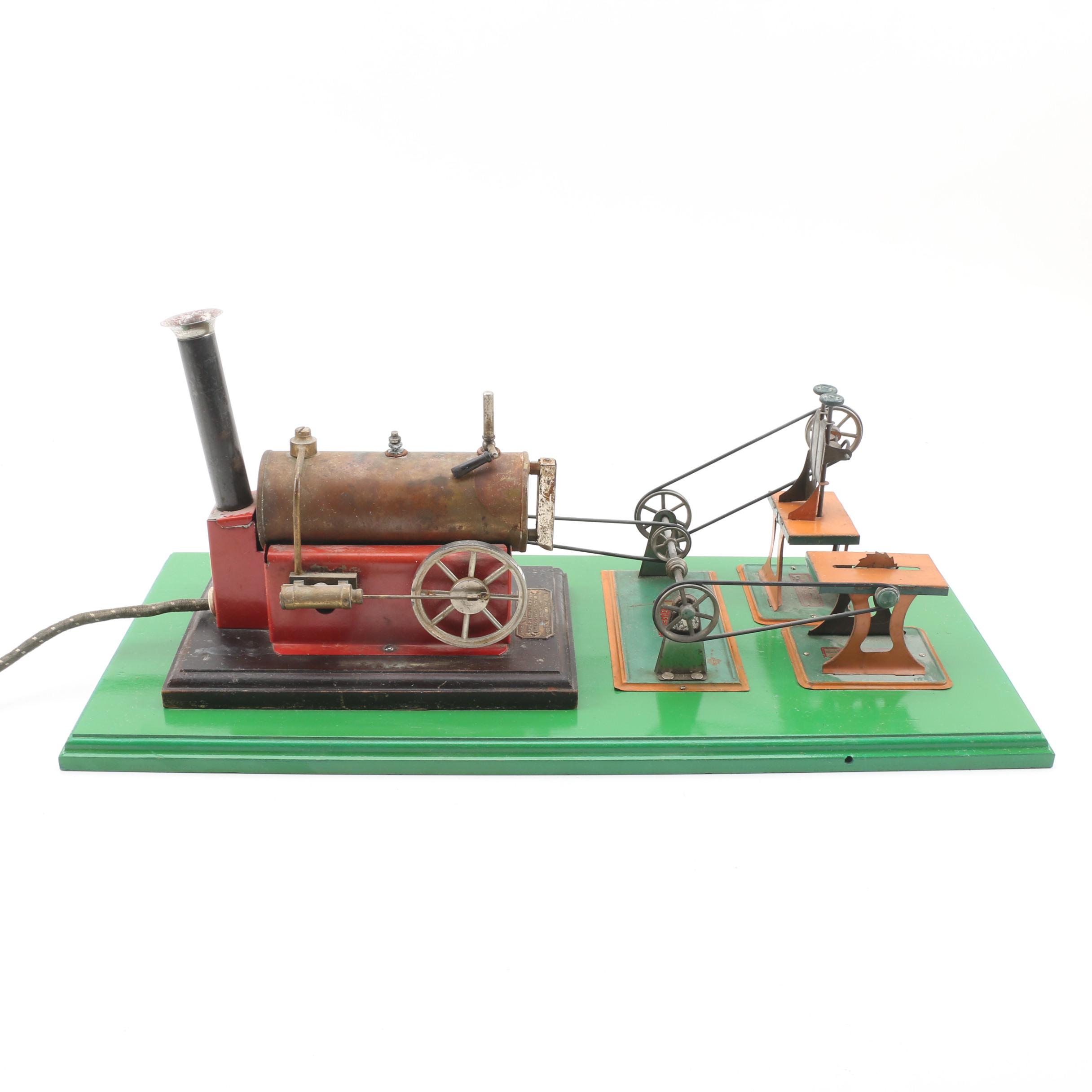 National Playthings Weeden Steam Engine Set, Mid 20th Century
