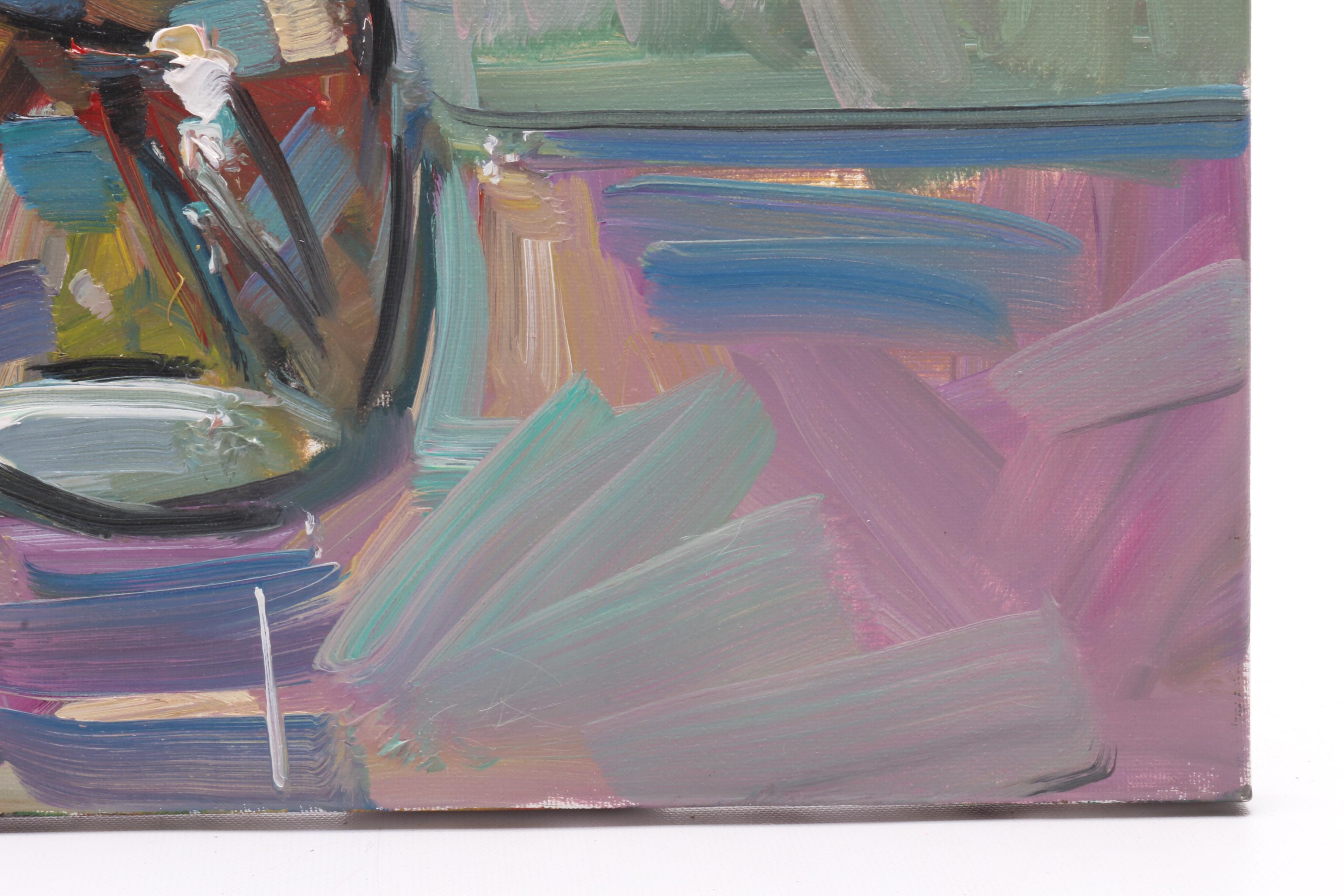 Jose Trujillo Oil Painting "The Glass Vase"