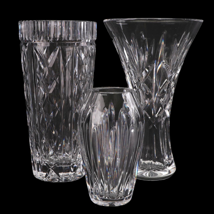 Waterford Crystal Tapered Flower Vases
