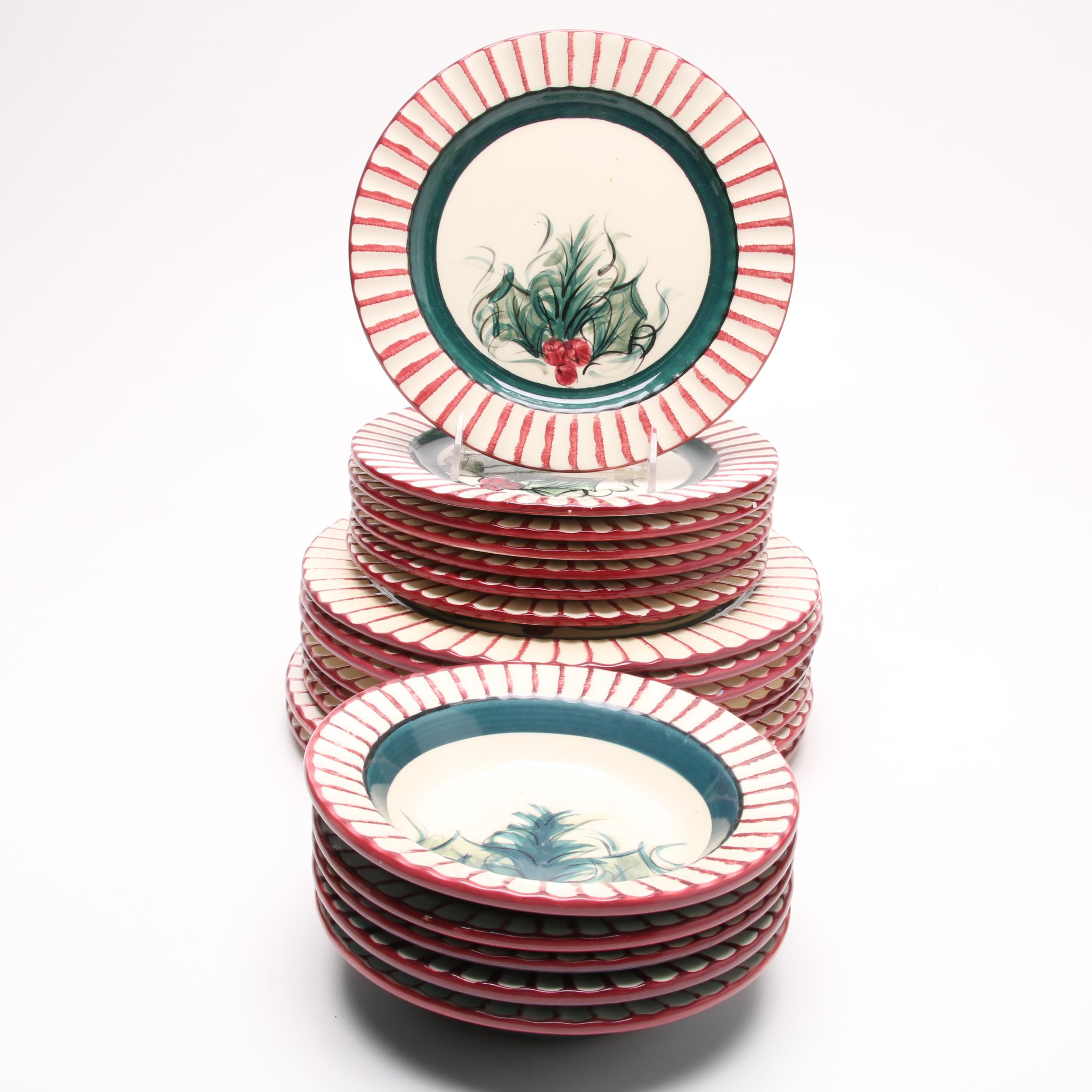 Gail Pittman "Hollylujah" Christmas Dinnerware