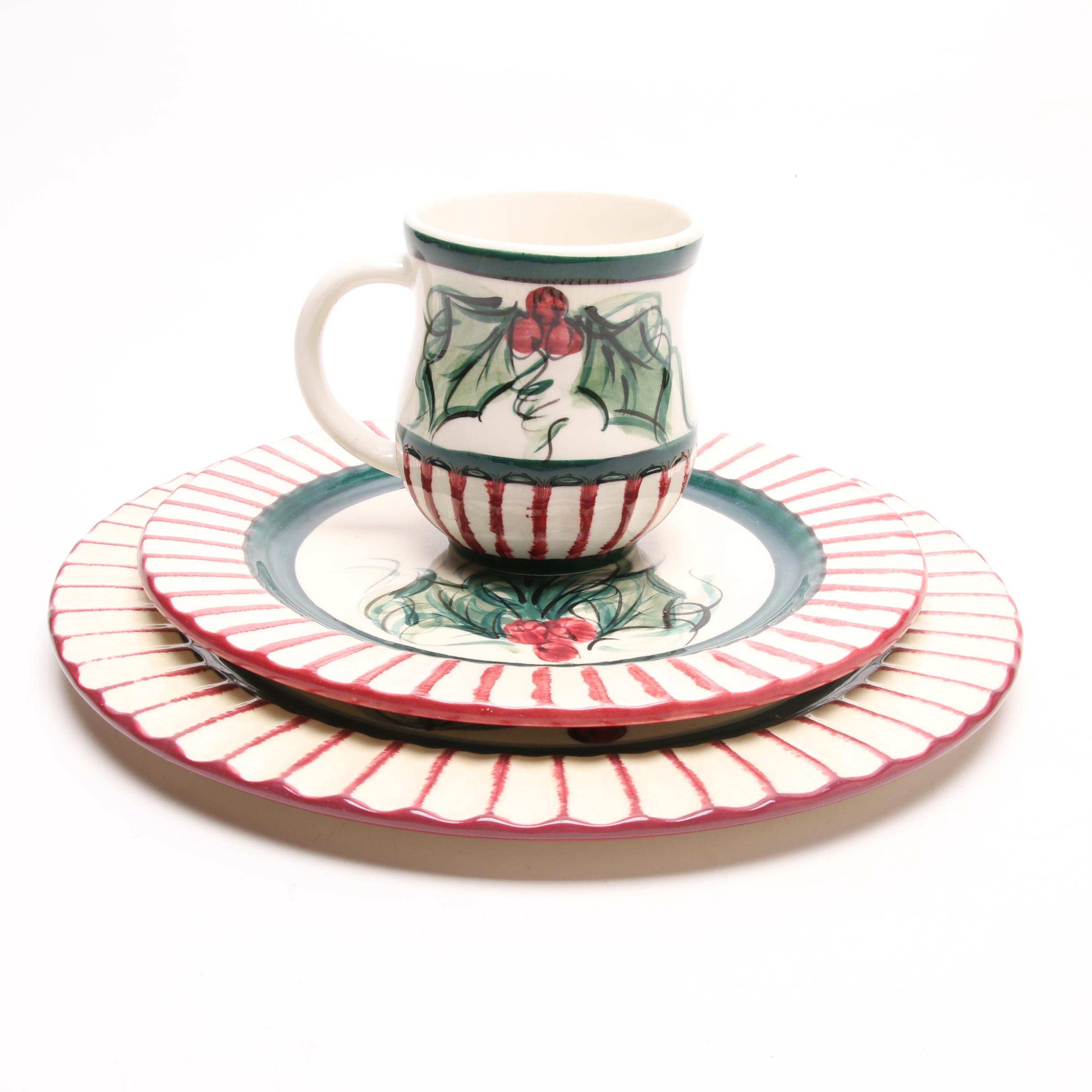 Gail Pittman "Hollylujah" Christmas Dinnerware