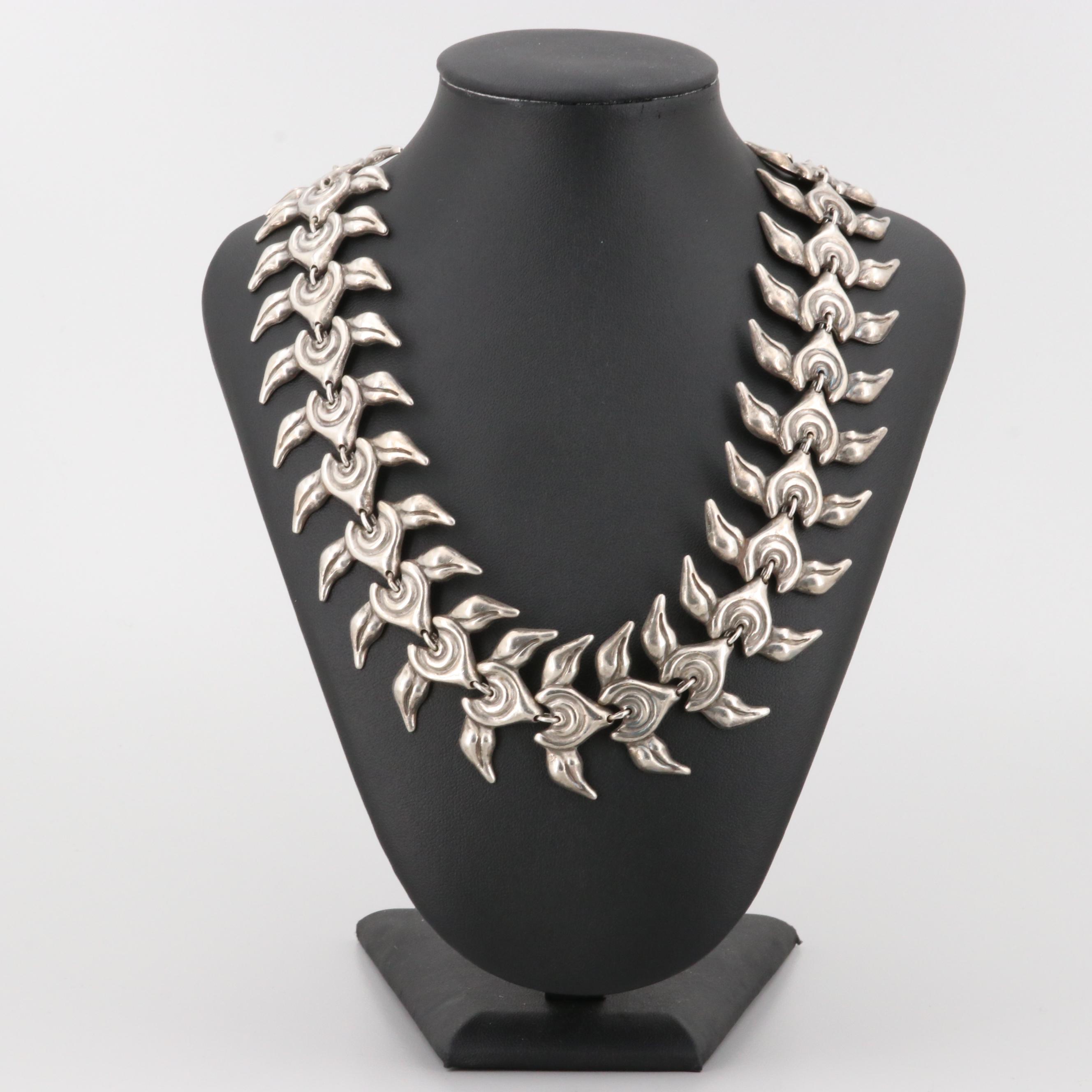 Los Castillo Taxco 980 Silver Necklace