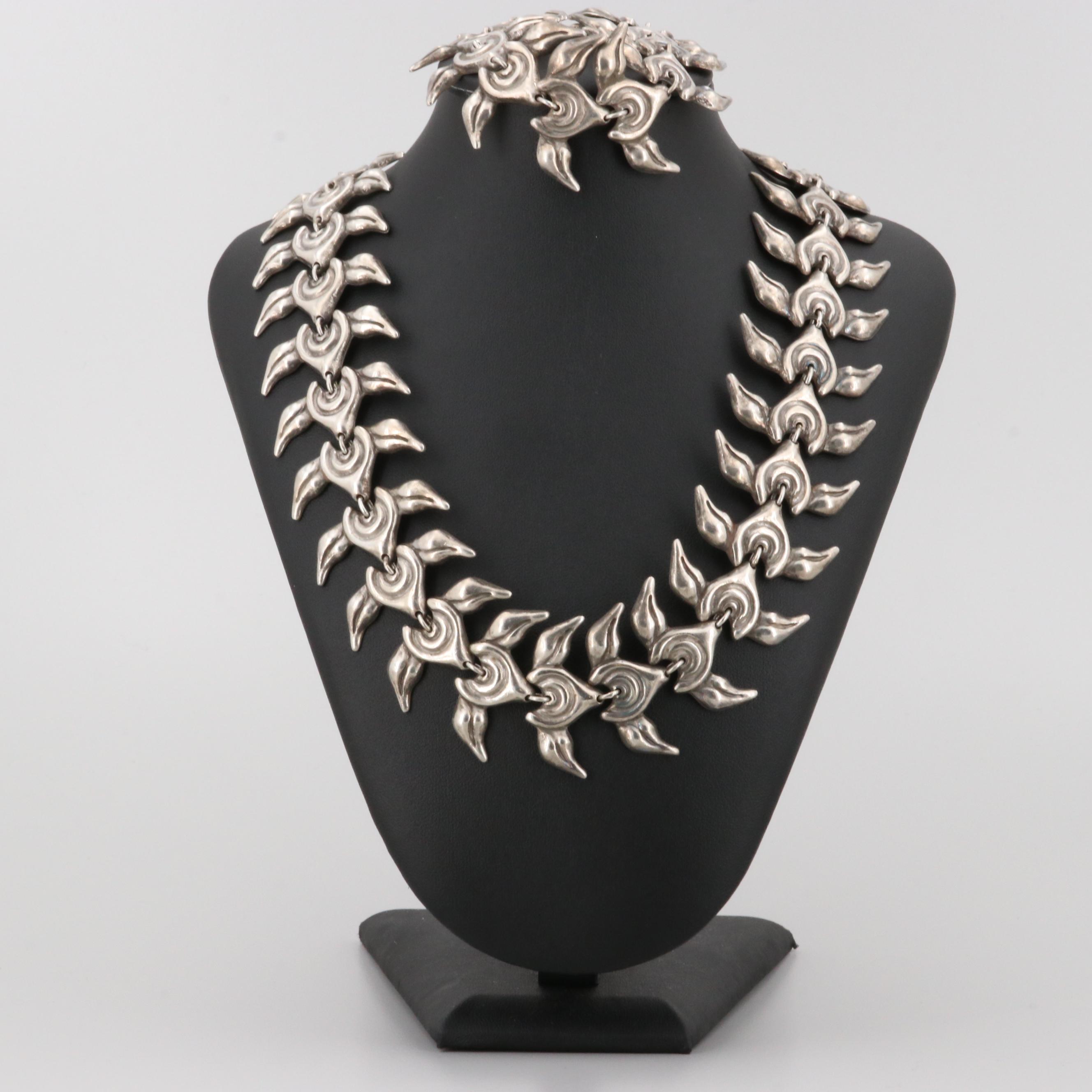 Los Castillo Taxco 980 Silver Necklace