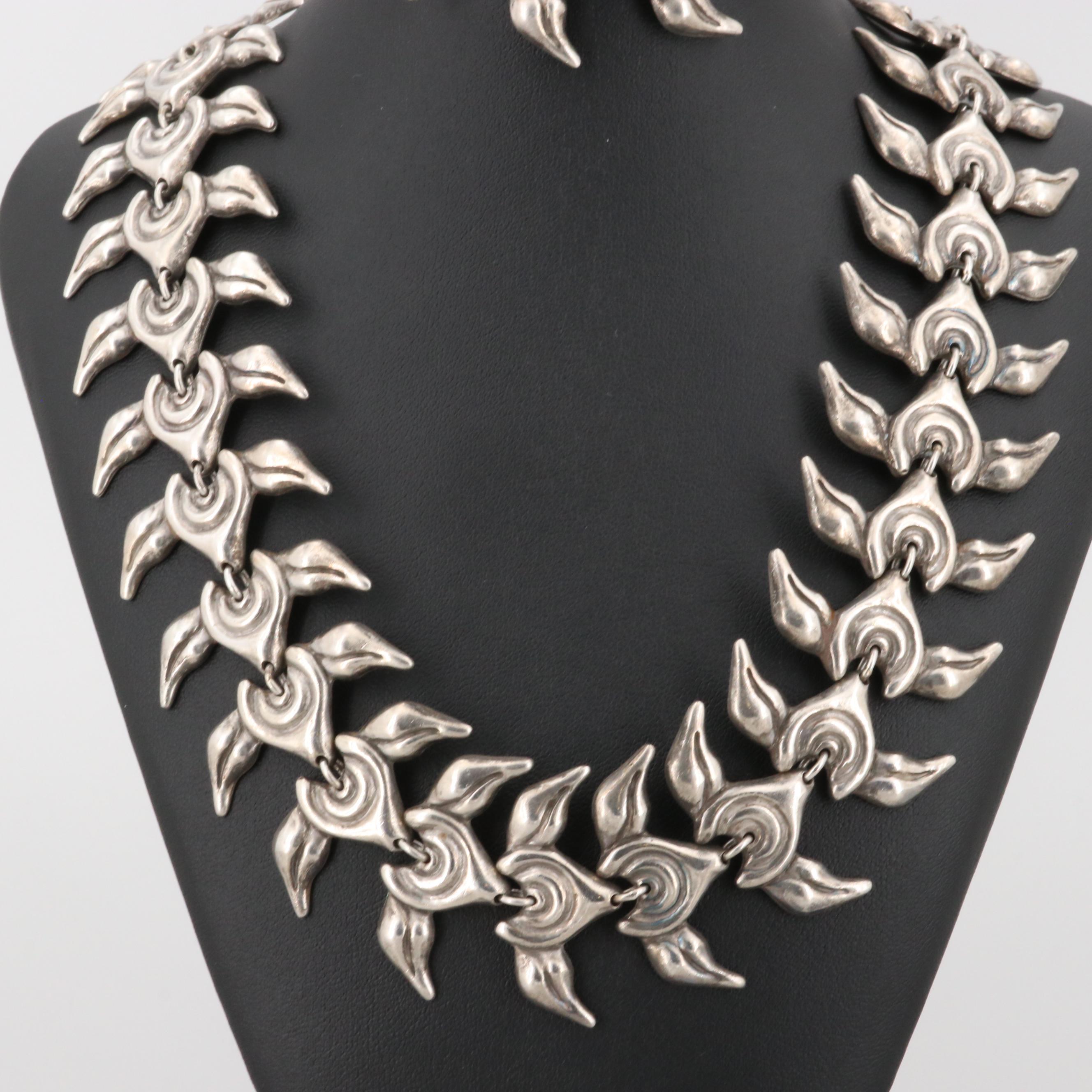 Los Castillo Taxco 980 Silver Necklace