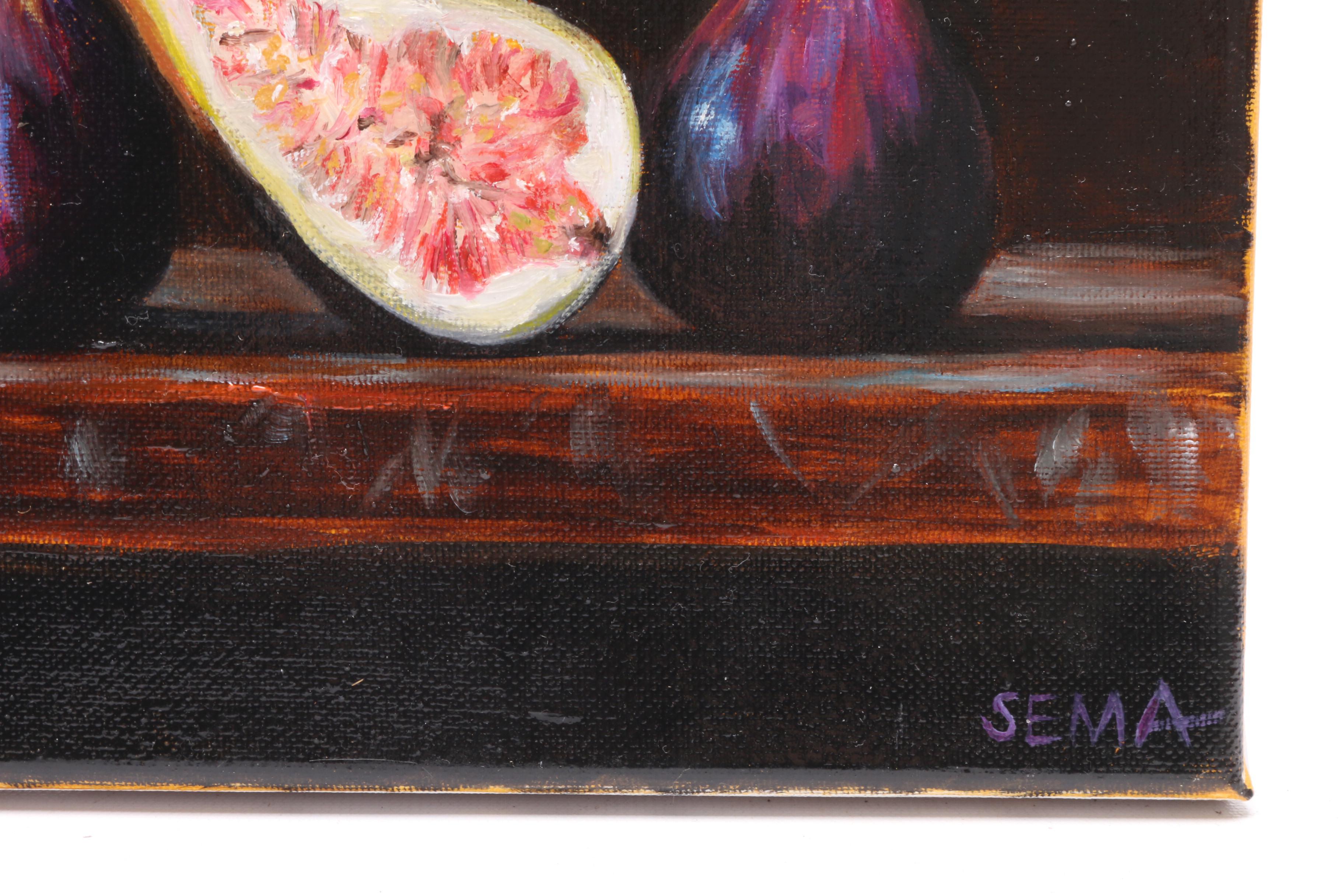 Sema Oil Painting "Still Life with Figs"