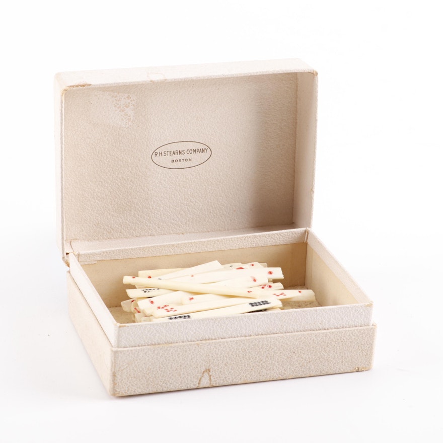 Vintage Mahjong Bone Counter Sticks