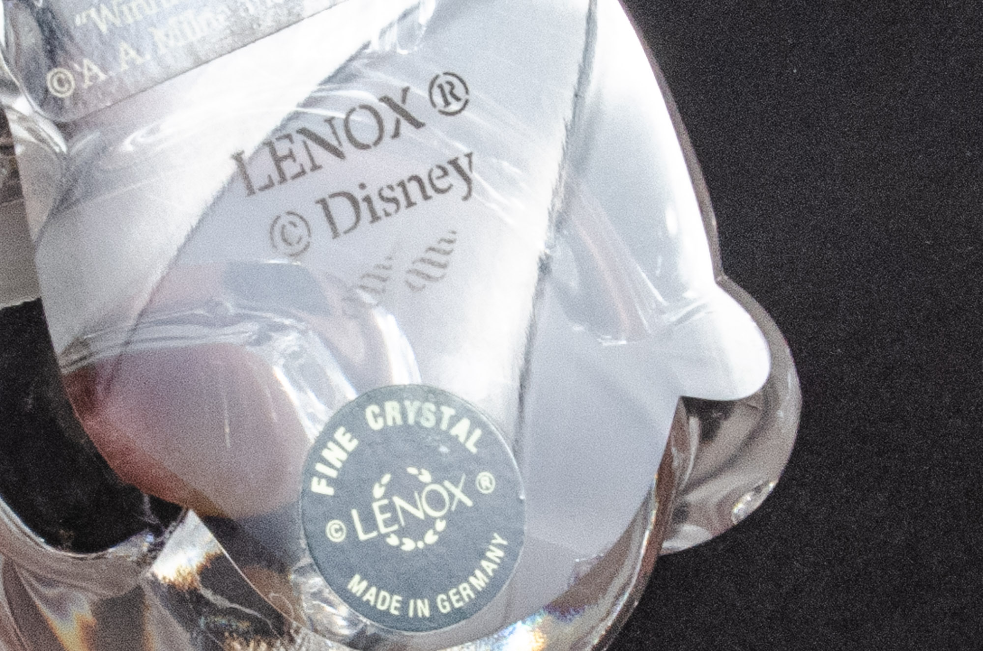 Disney "Winnie-the-Pooh" Crystal Figurines by Lenox