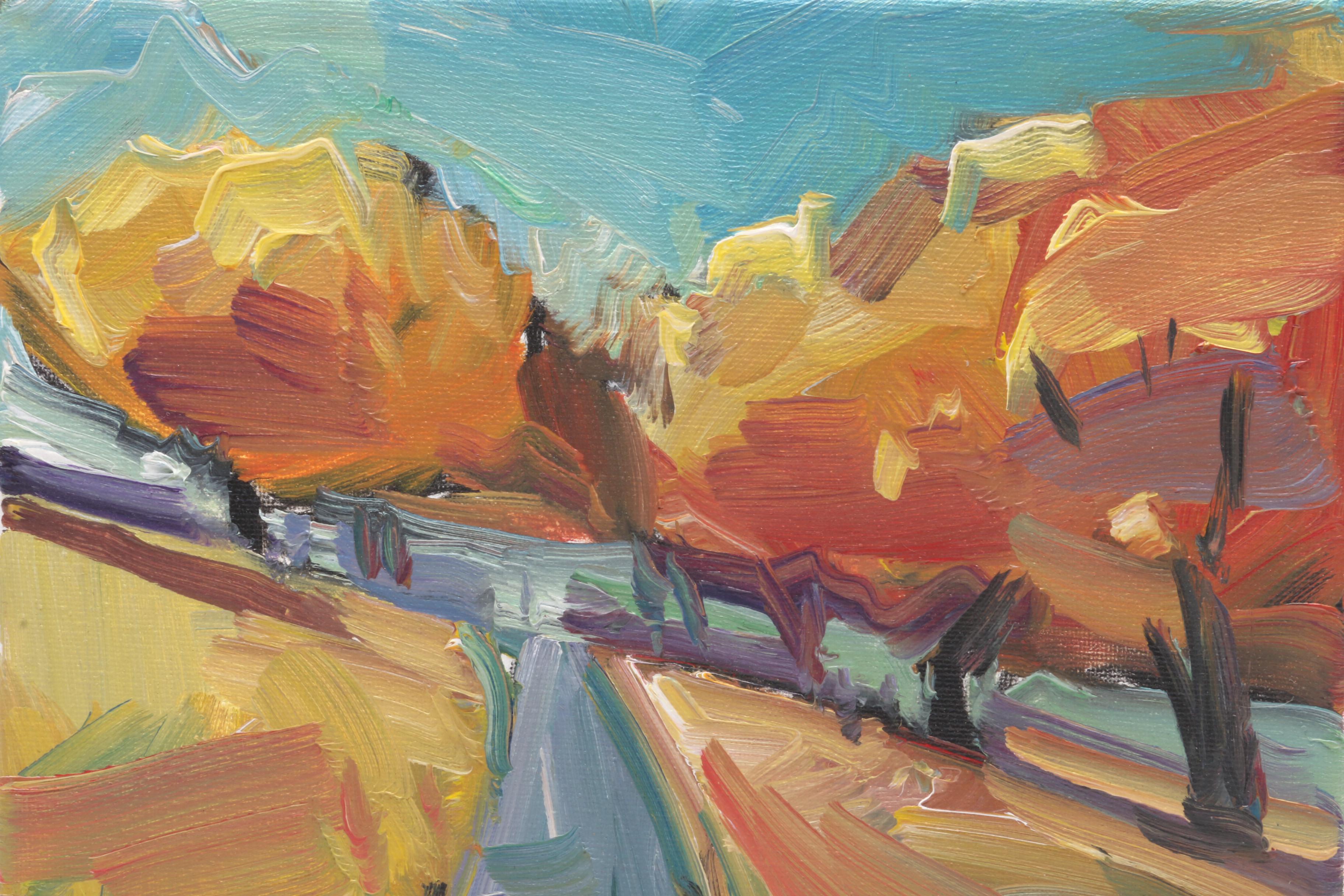 Jose Trujillo Oil Painting "The Road"