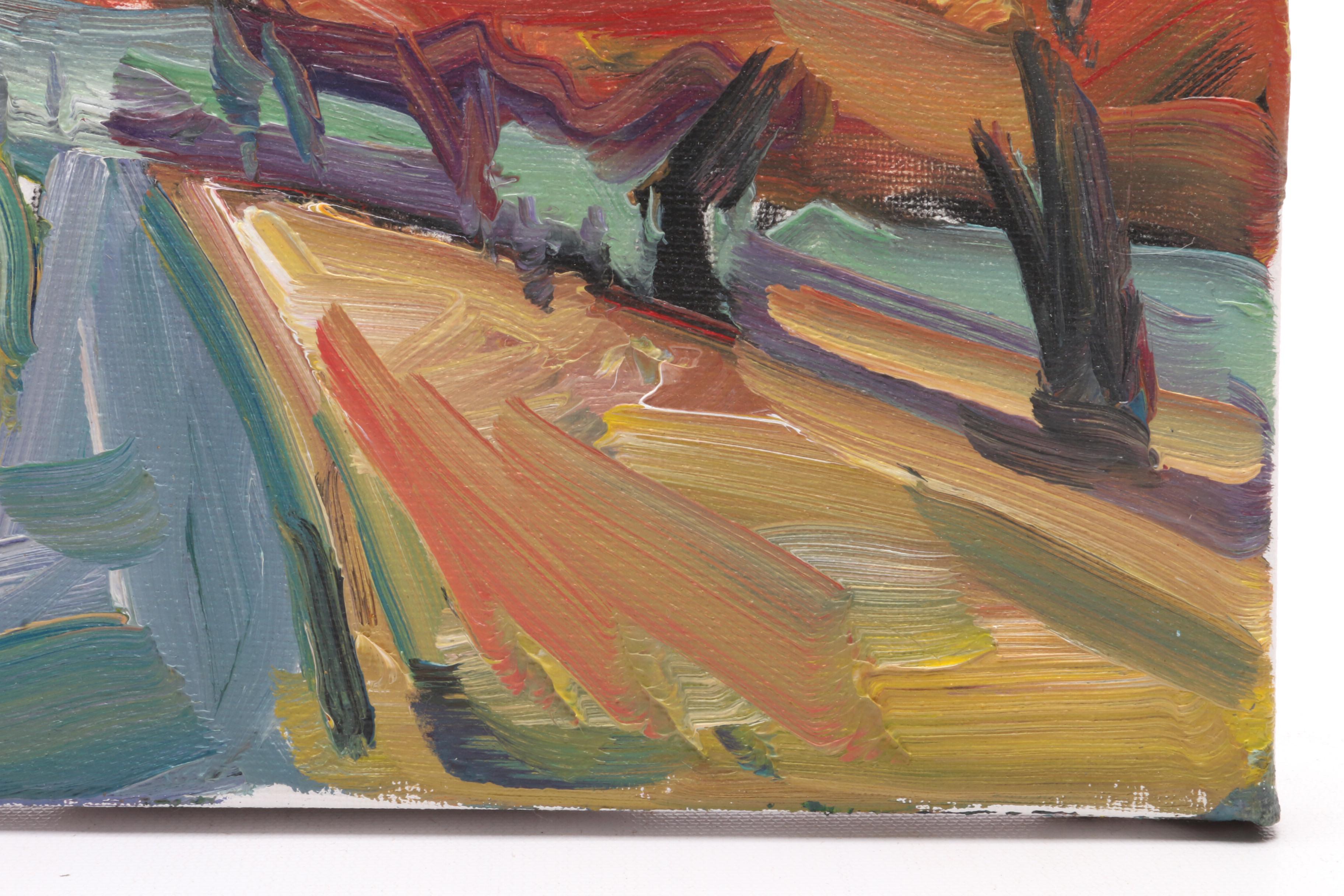 Jose Trujillo Oil Painting "The Road"