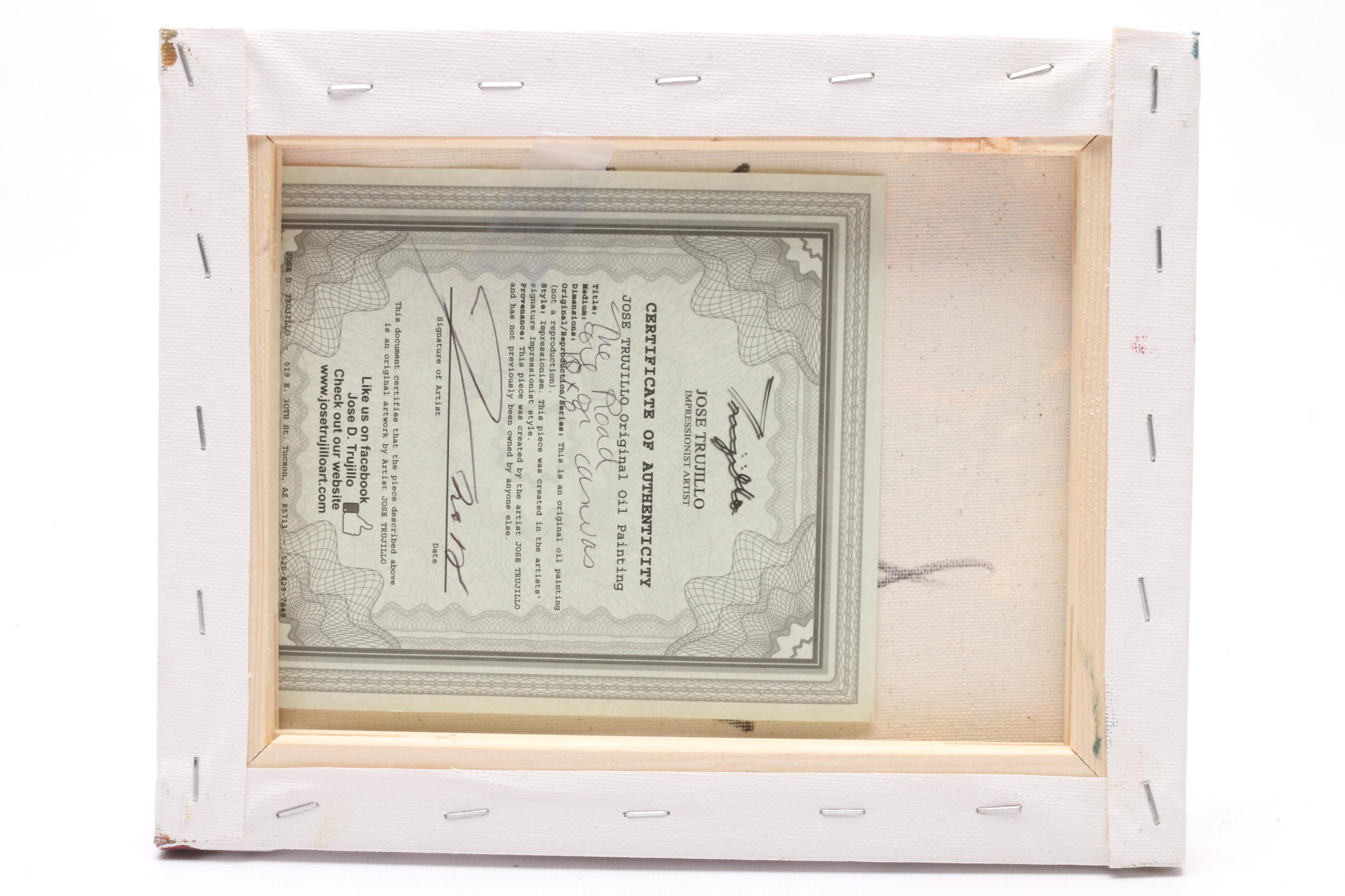 Jose Trujillo Oil Painting "The Road"