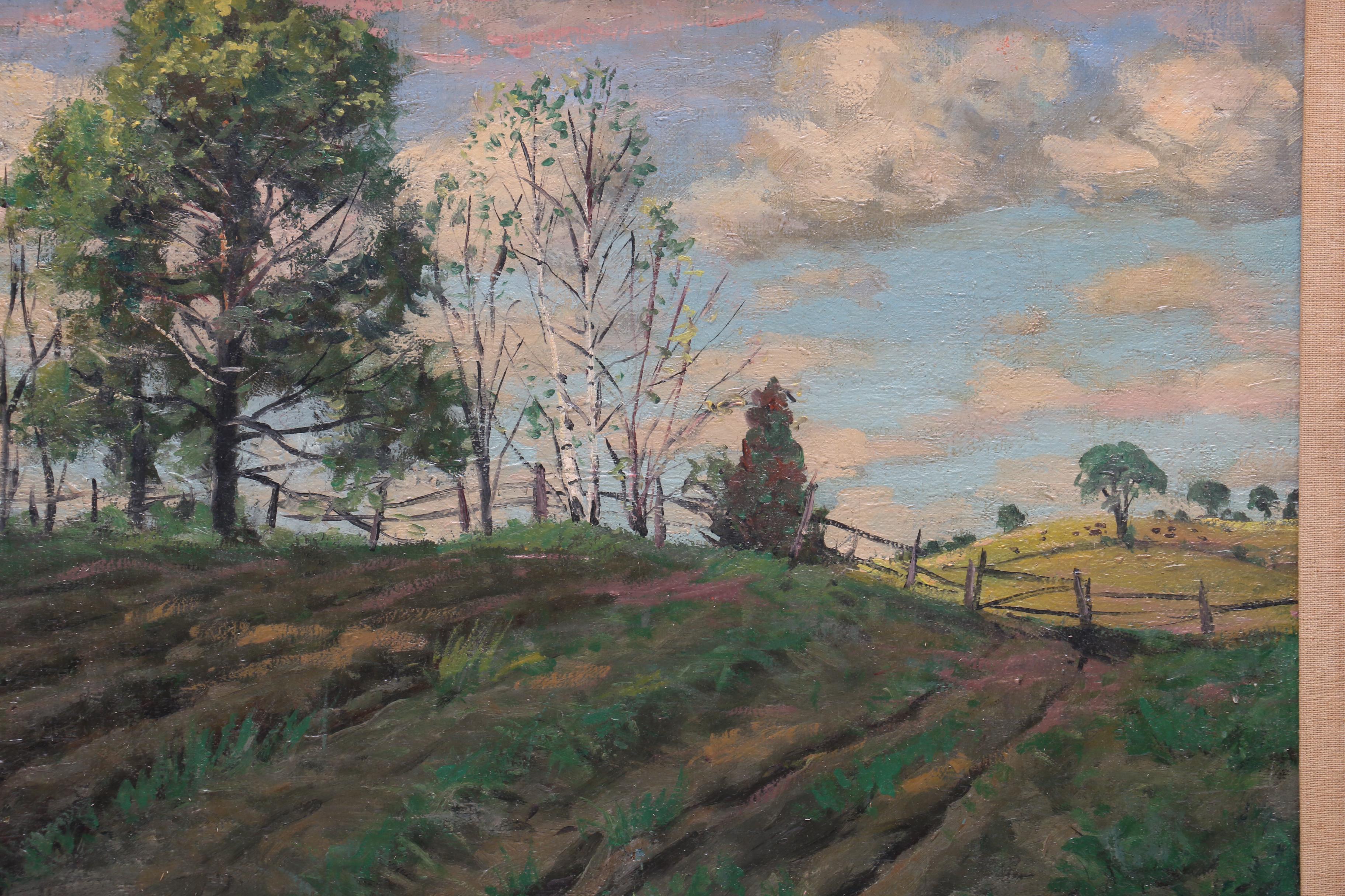 Matthew Kalmenoff Mid-Century Oil Landscape Painting