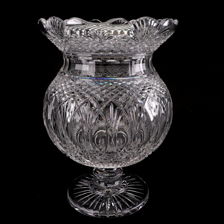 Waterford Crystal House of Waterford "Martha" Footed Centerpiece Bowl with COA