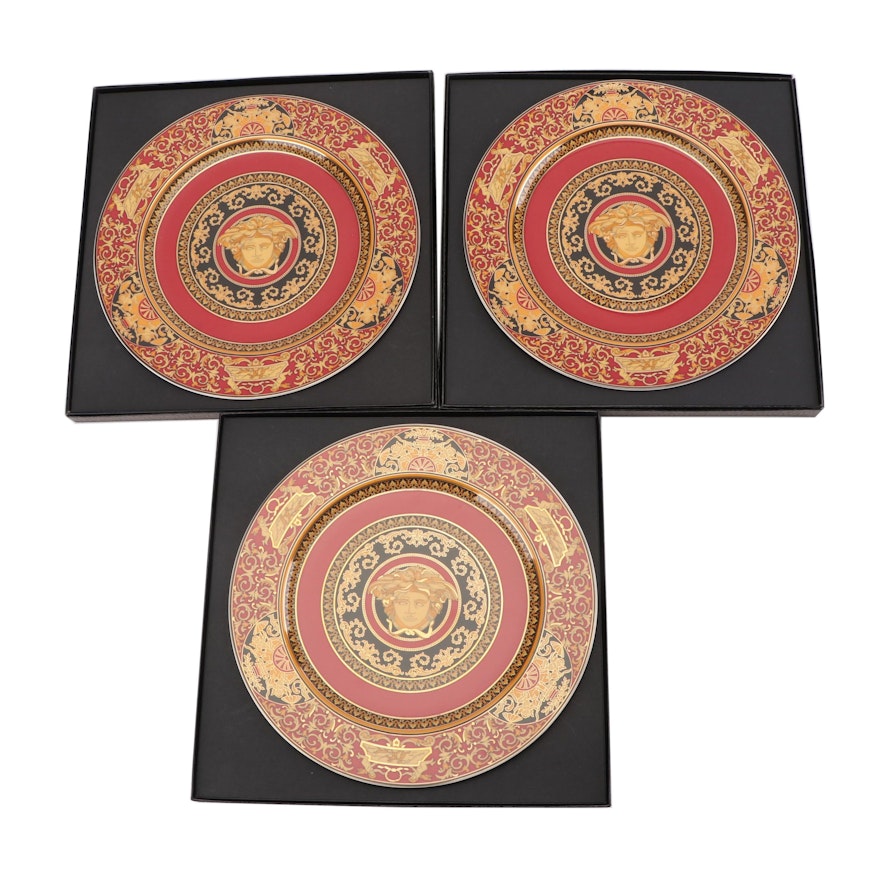 Versace for Rosenthal "Medusa Red" Porcelain Service Plates