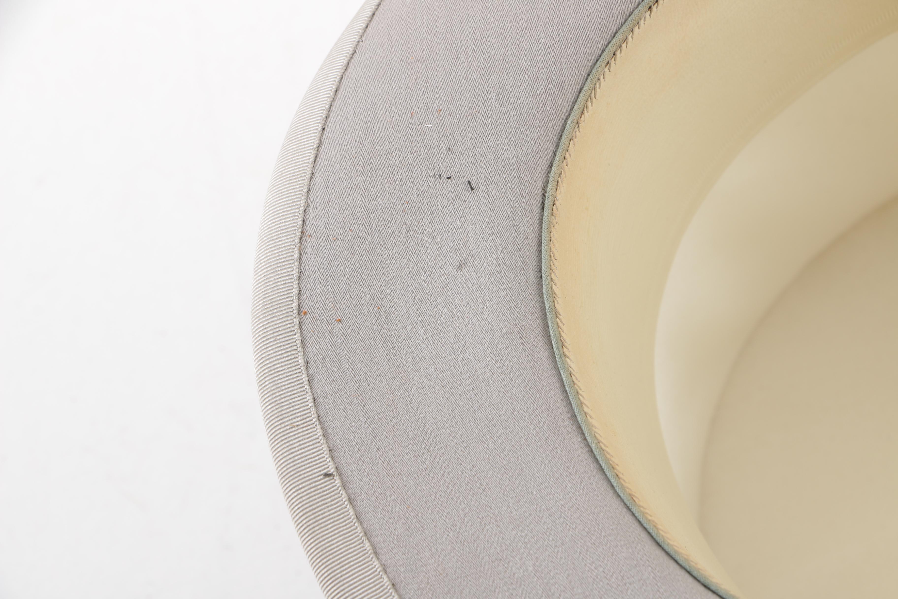 Men's Lock & Co. Hatters London Dove Grey Fur Felt Top Hat and Leather Hat Box