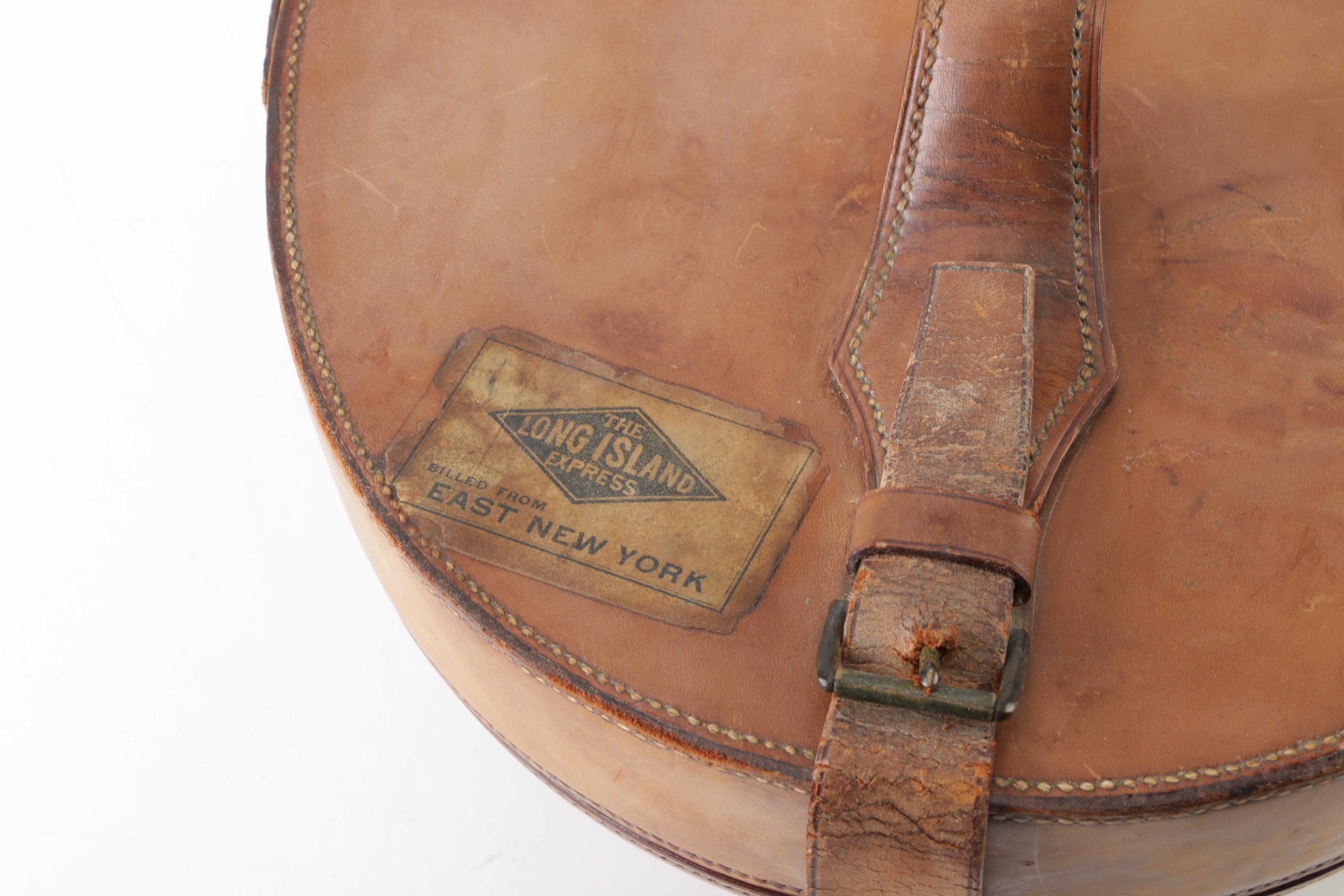 Men's Lock & Co. Hatters London Dove Grey Fur Felt Top Hat and Leather Hat Box