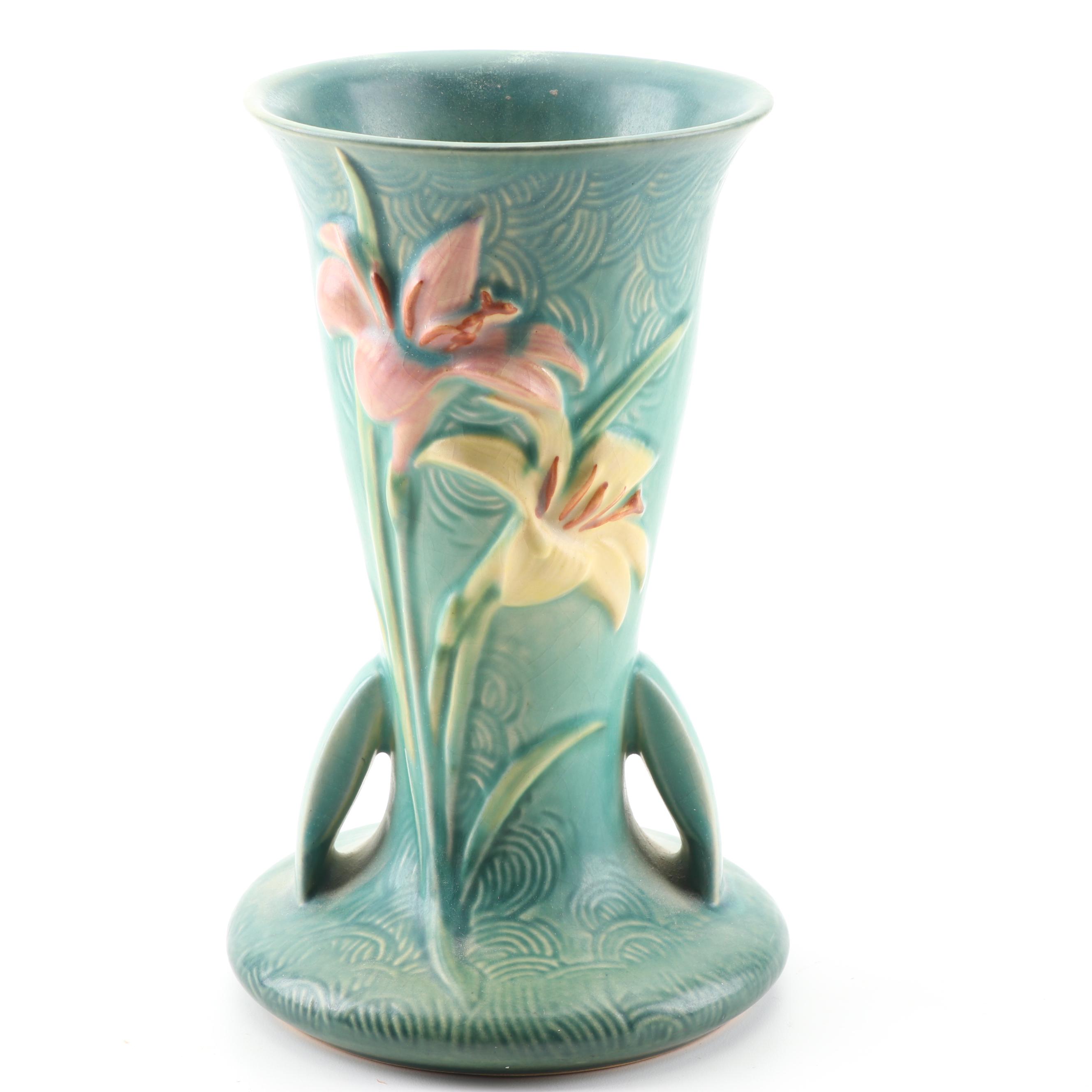 Roseville Pottery "Zephyr Lily" Vase, Mid-Century