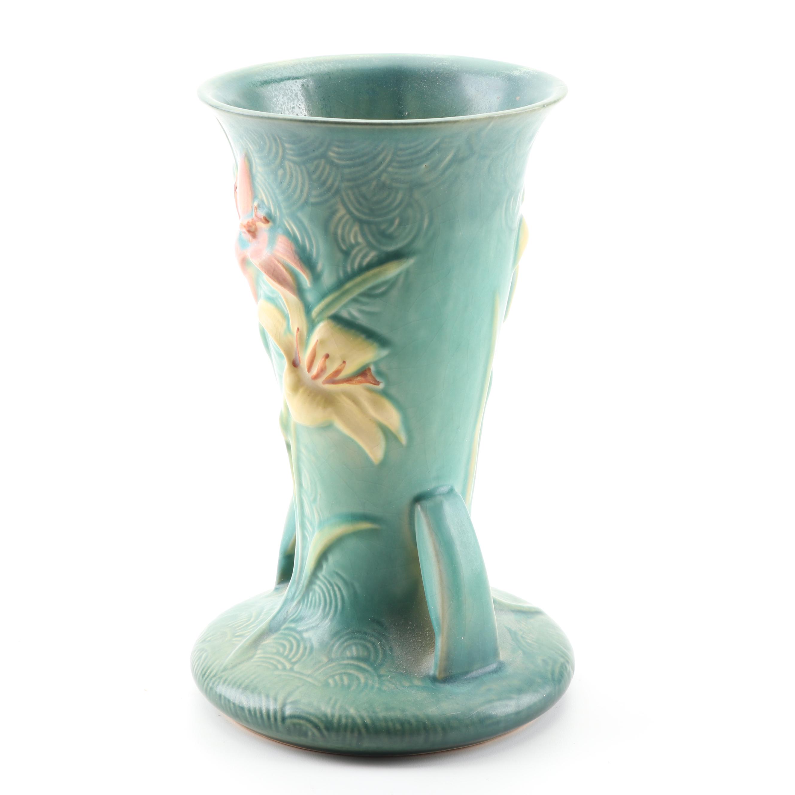 Roseville Pottery "Zephyr Lily" Vase, Mid-Century