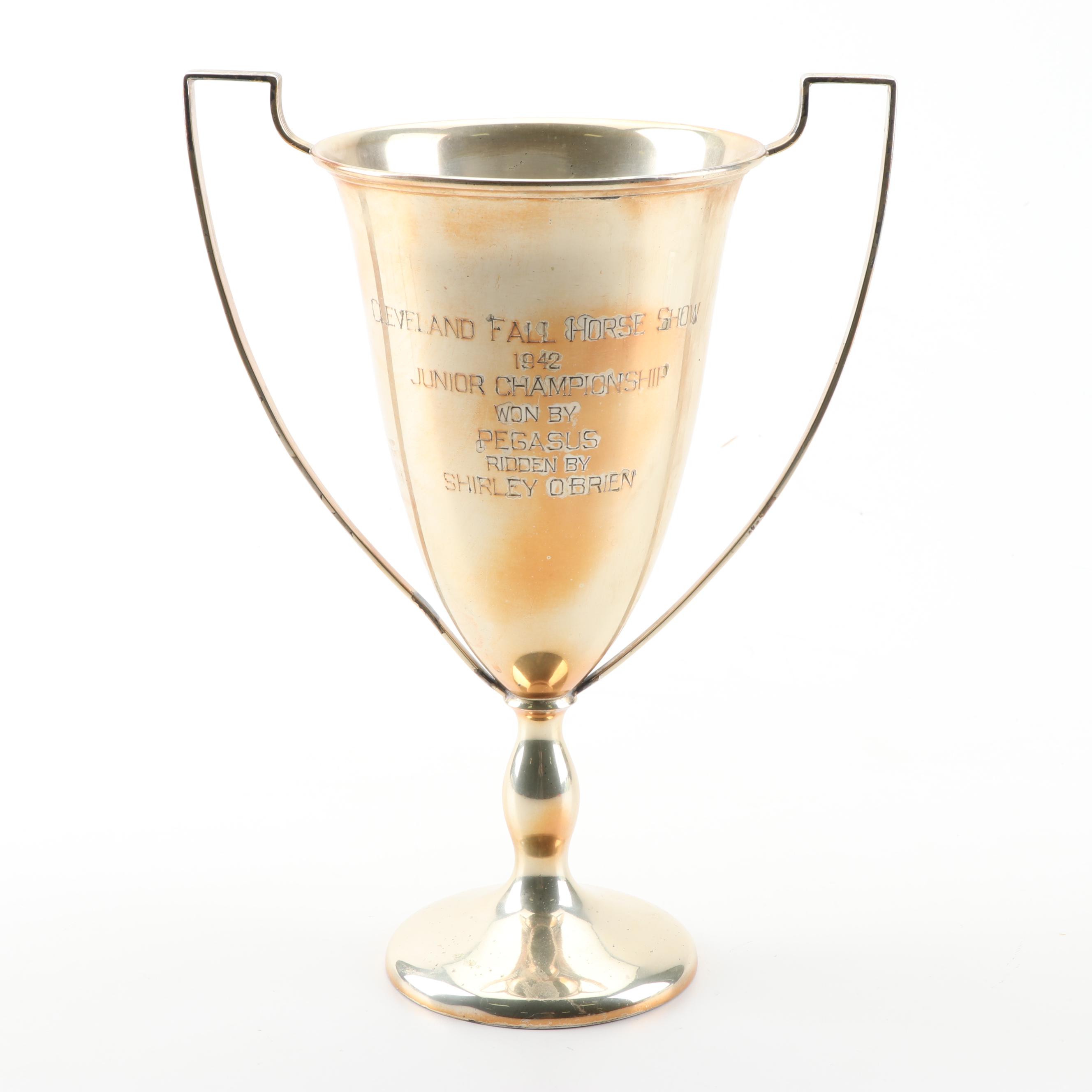 Cleveland Fall Horse Show 1942 Sterling Silver Loving Cup Trophy