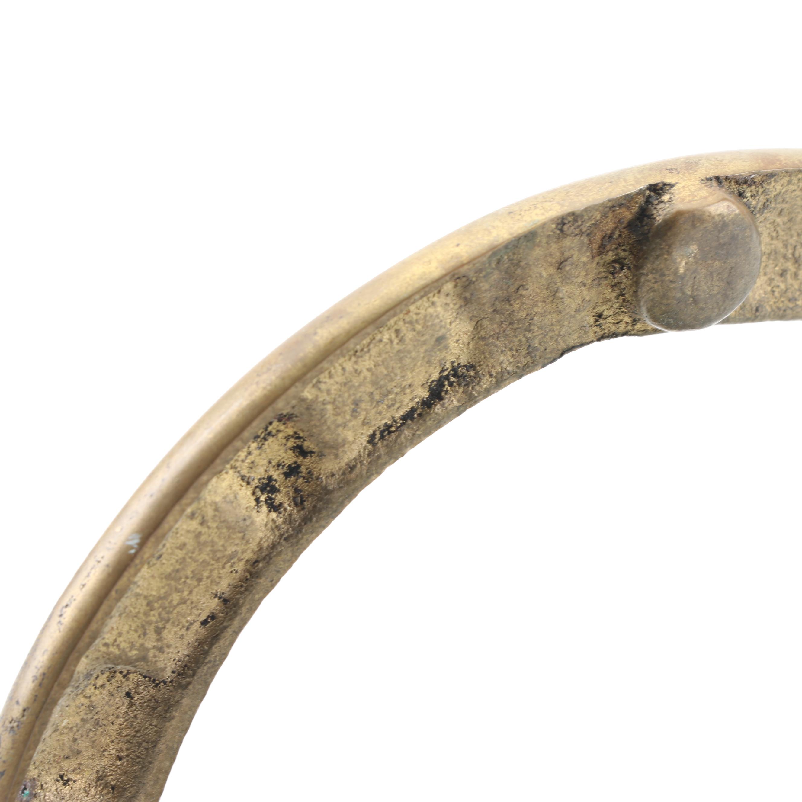 Brass Horseshoe Door Knocker, 20th Century