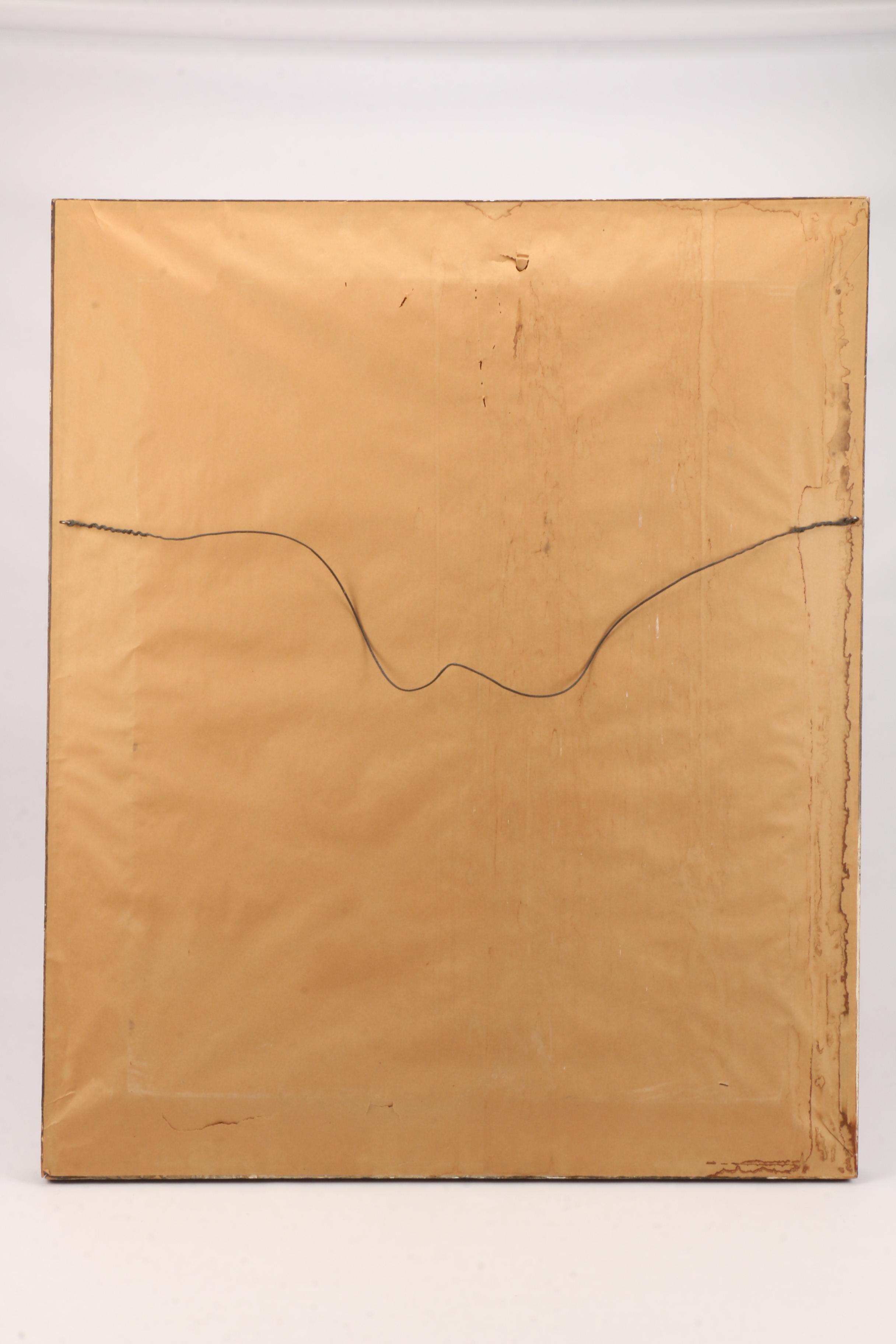 Wilbur G. Adam 1921 Portrait Oil Painting of Woman in Pink Dress