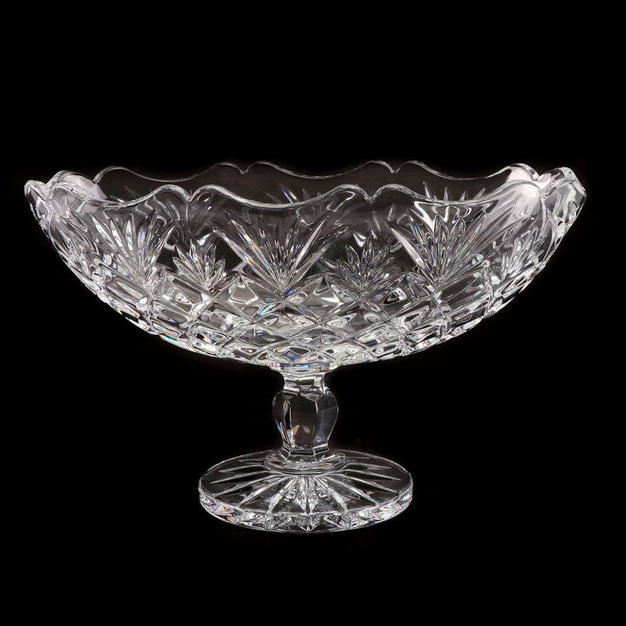 Signed Waterford Crystal "Irish Treasures" Compote