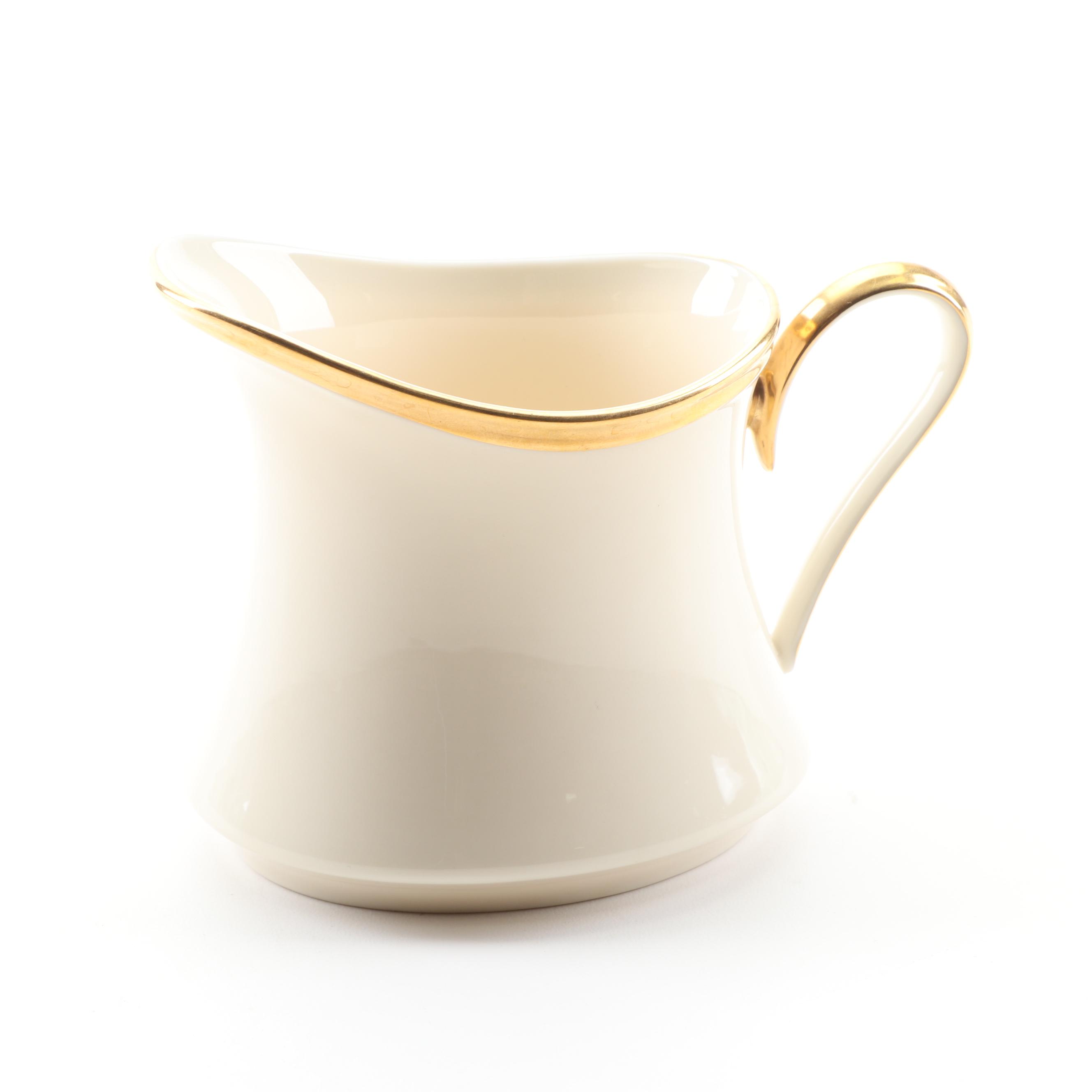 Lenox "Eternal" Bone China Teapot with Cream and Sugar