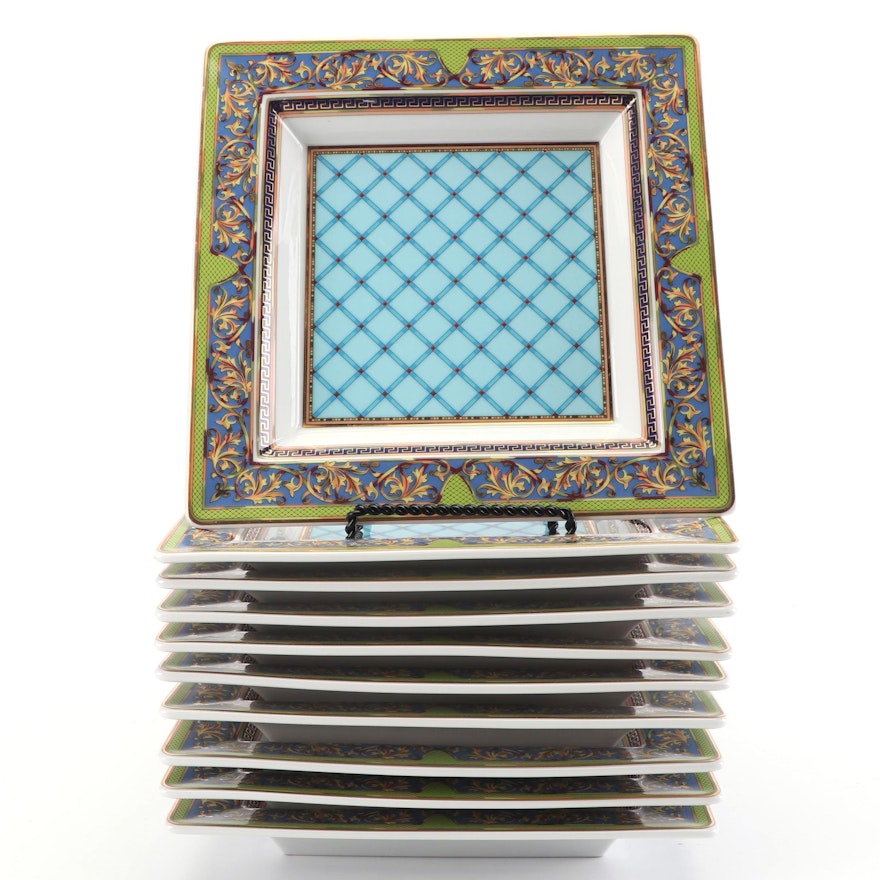 Versace for Rosenthal "Russian Dream" Square Porcelain Trays