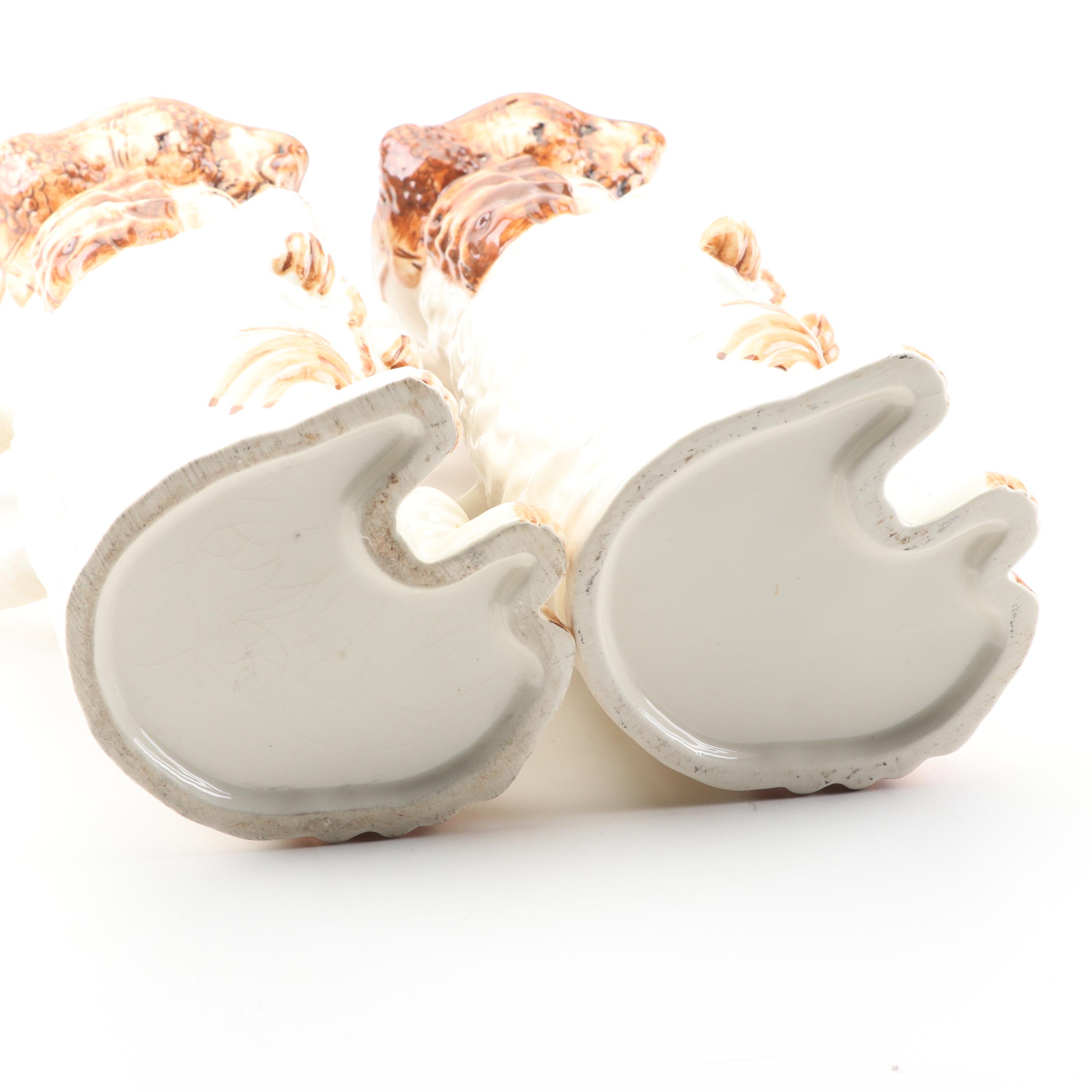 Staffordshire Style Cavalier King Charles Spaniel Toby Jugs