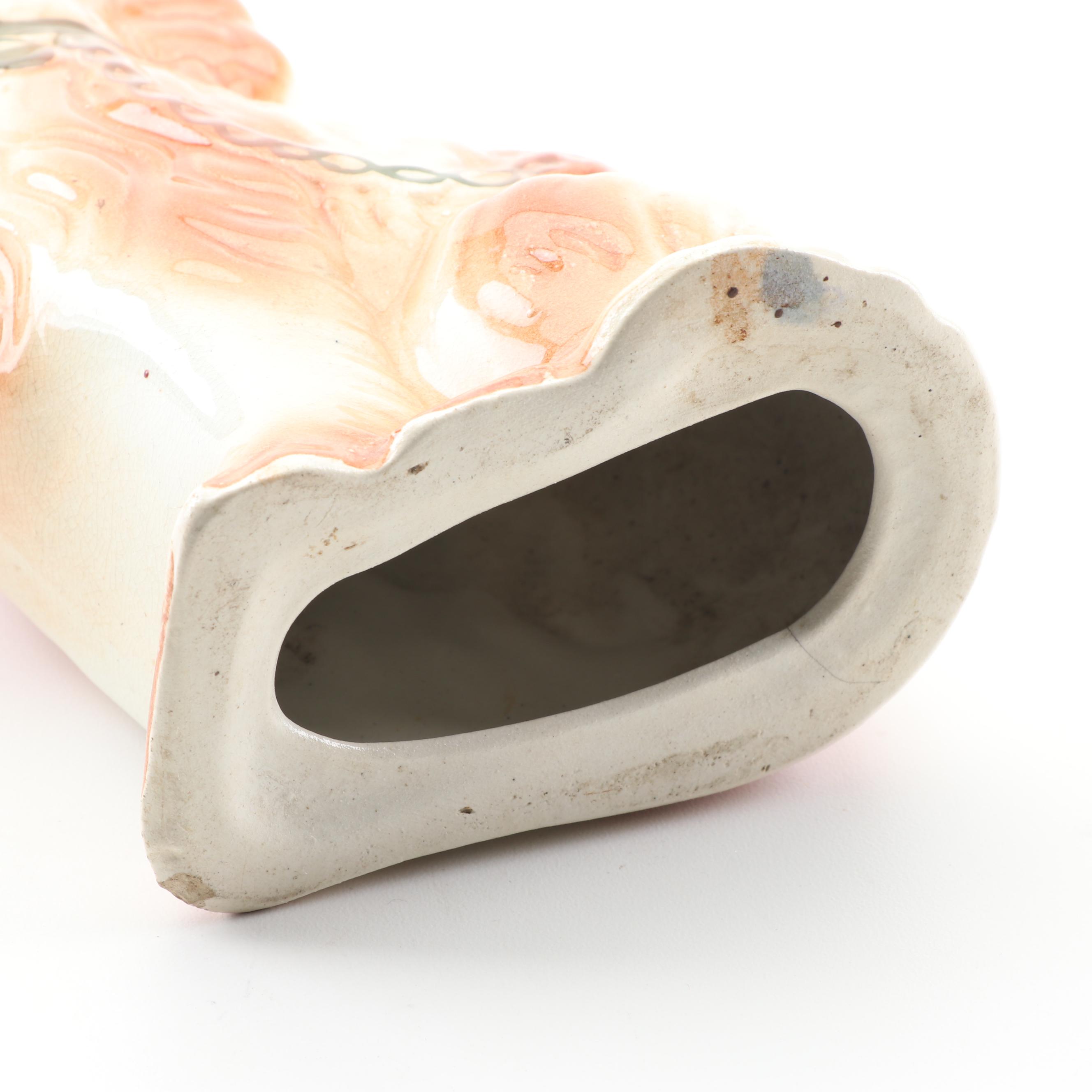 Staffordshire Style Earthenware Spaniel Figurines