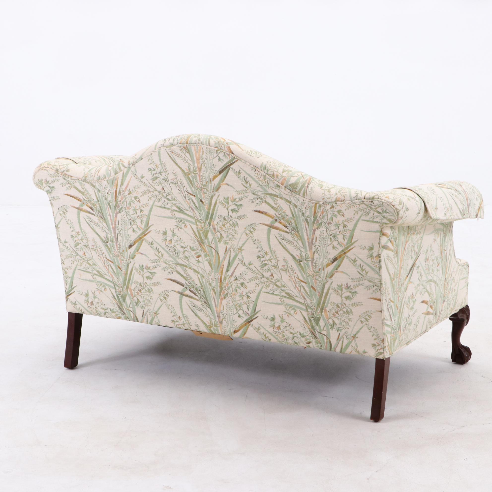 Camel Back Upholstered Loveseat by North Hickory Furniture Co.