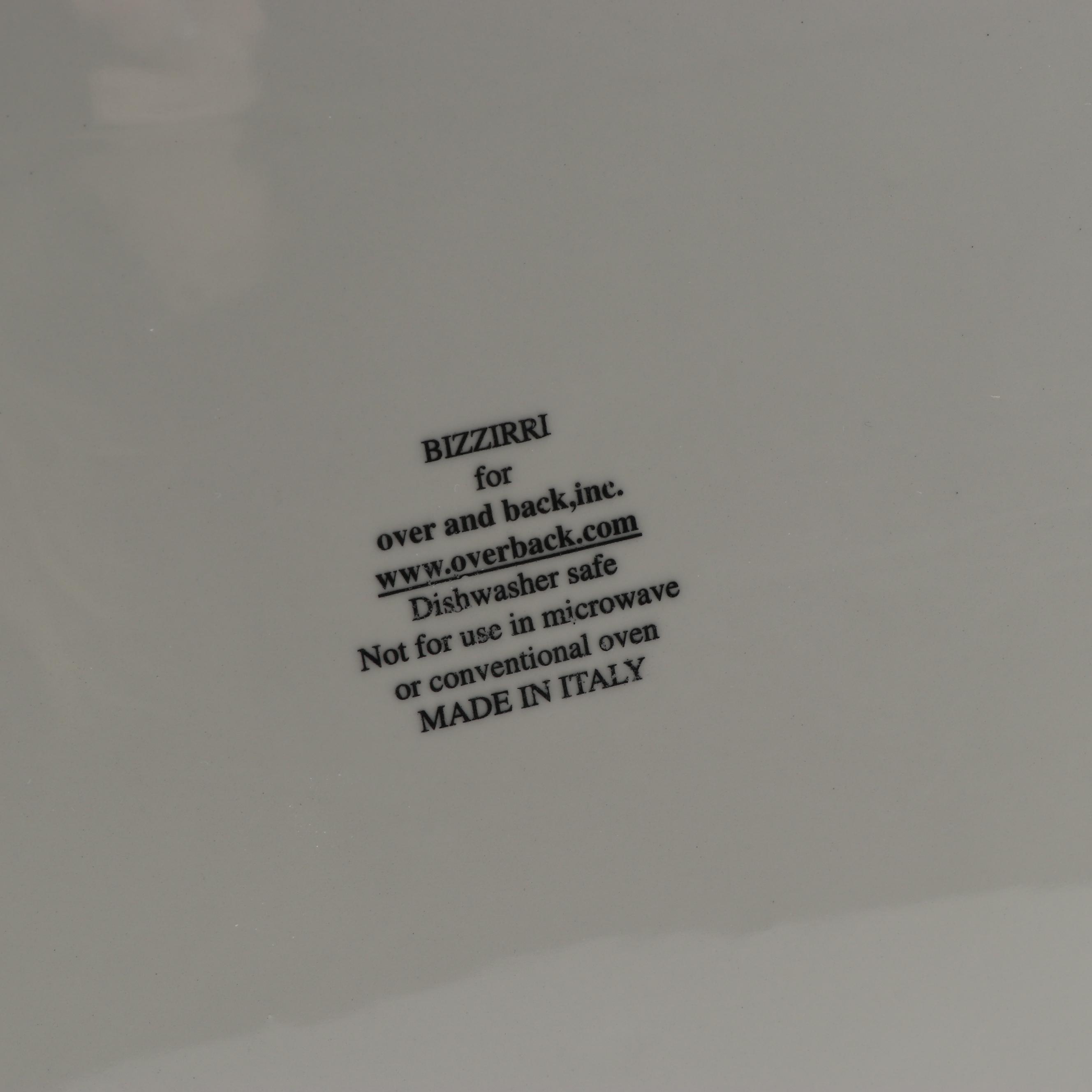 Over and Back "Bizzirri" Ceramic Serving Platter